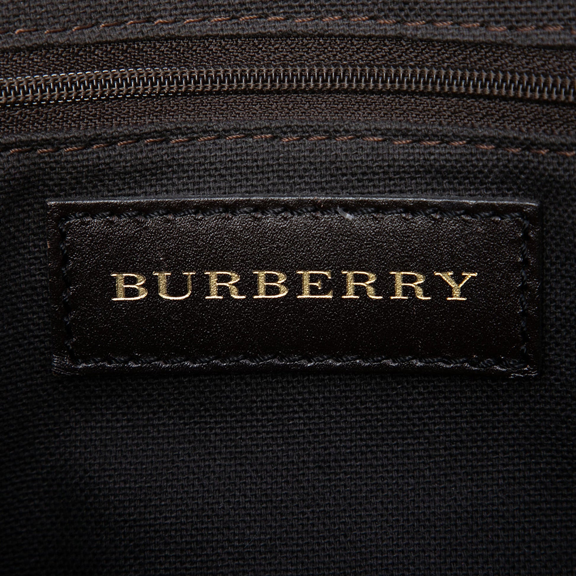 Burberry Haymarket Check Coated Canvas Tote