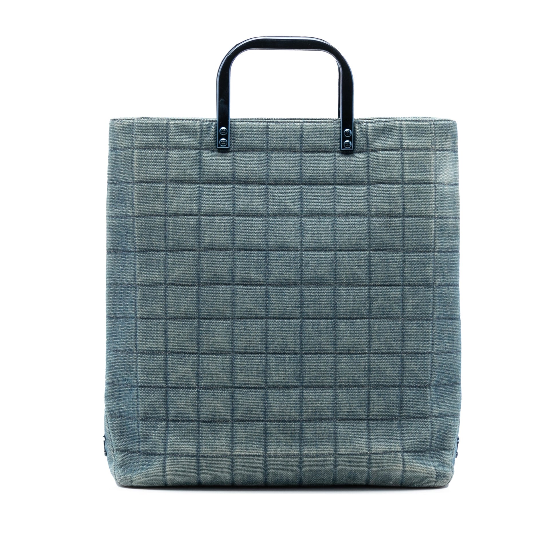 Chanel CC Chocolate Bar Denim Tote