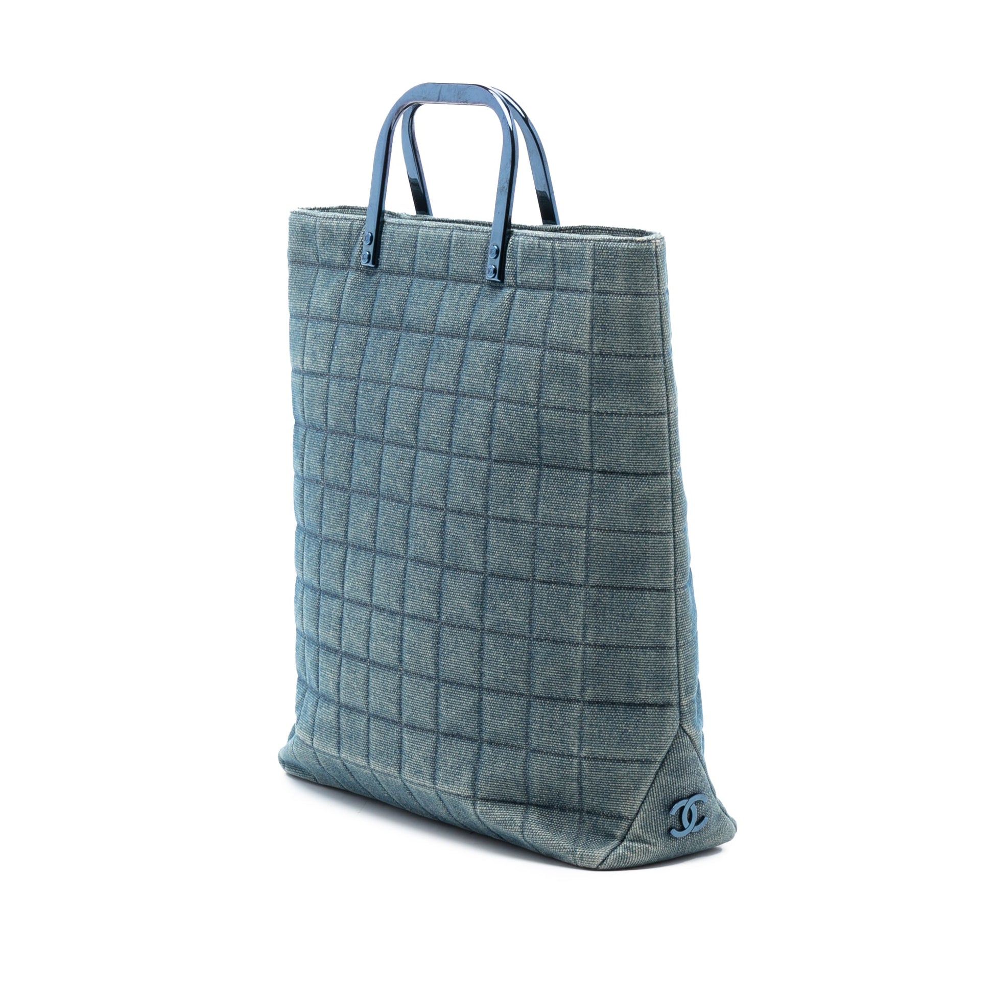 Chanel CC Chocolate Bar Denim Tote