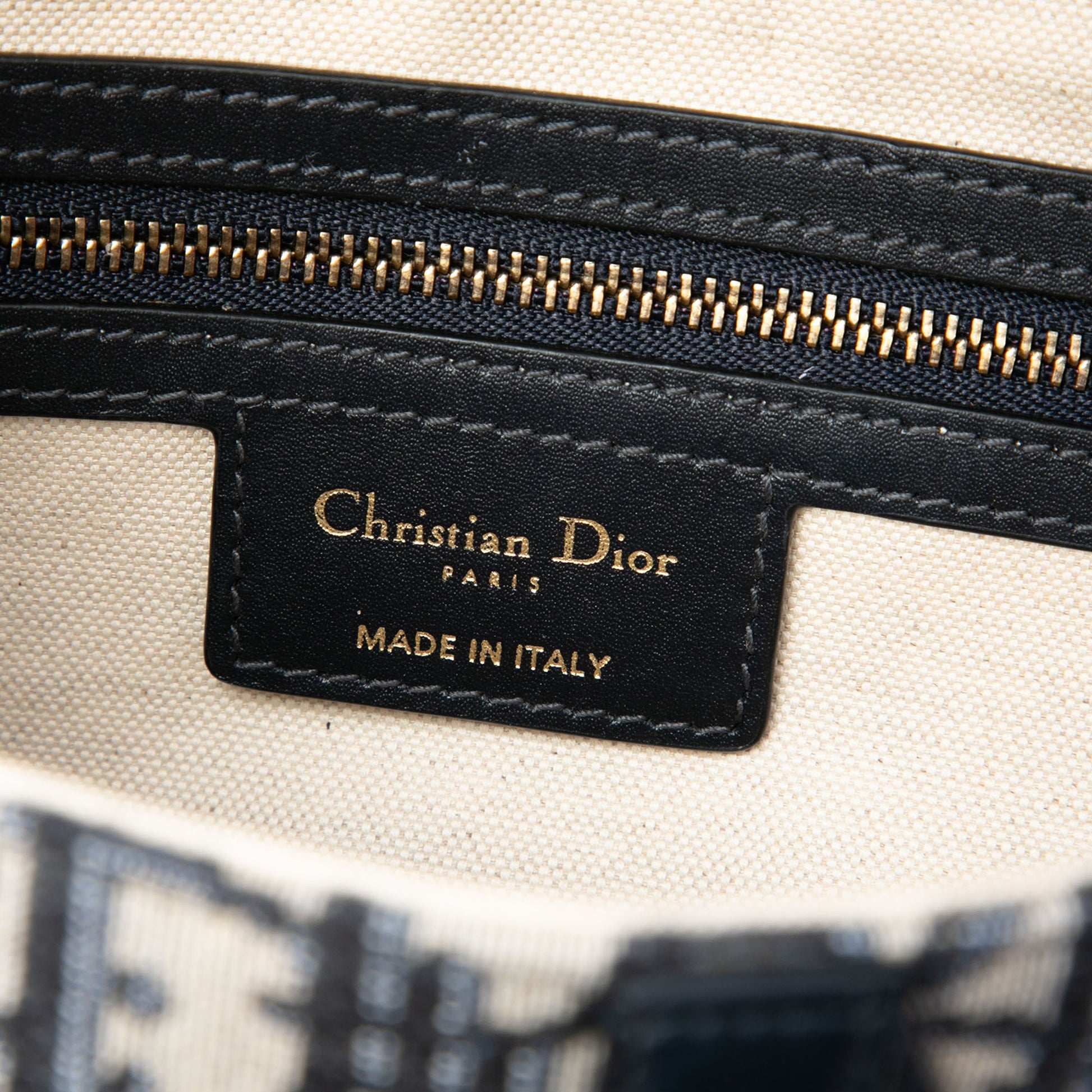 Dior Oblique Canvas Saddle Bag