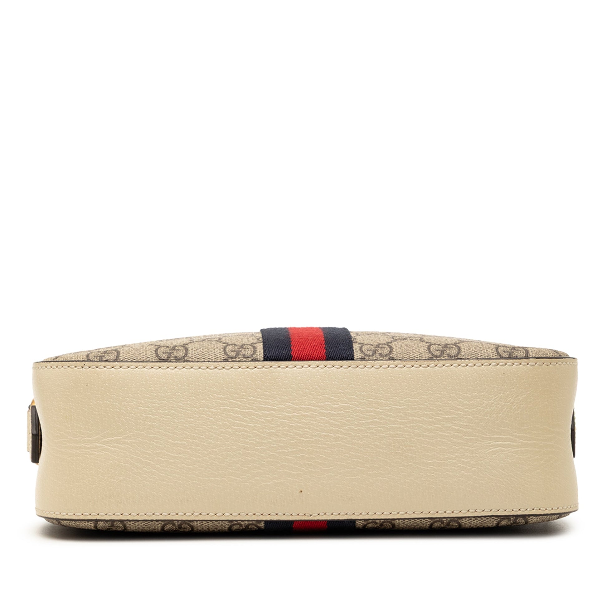 Gucci Small GG Supreme Textured Calfskin Web Ophidia Camera Bag