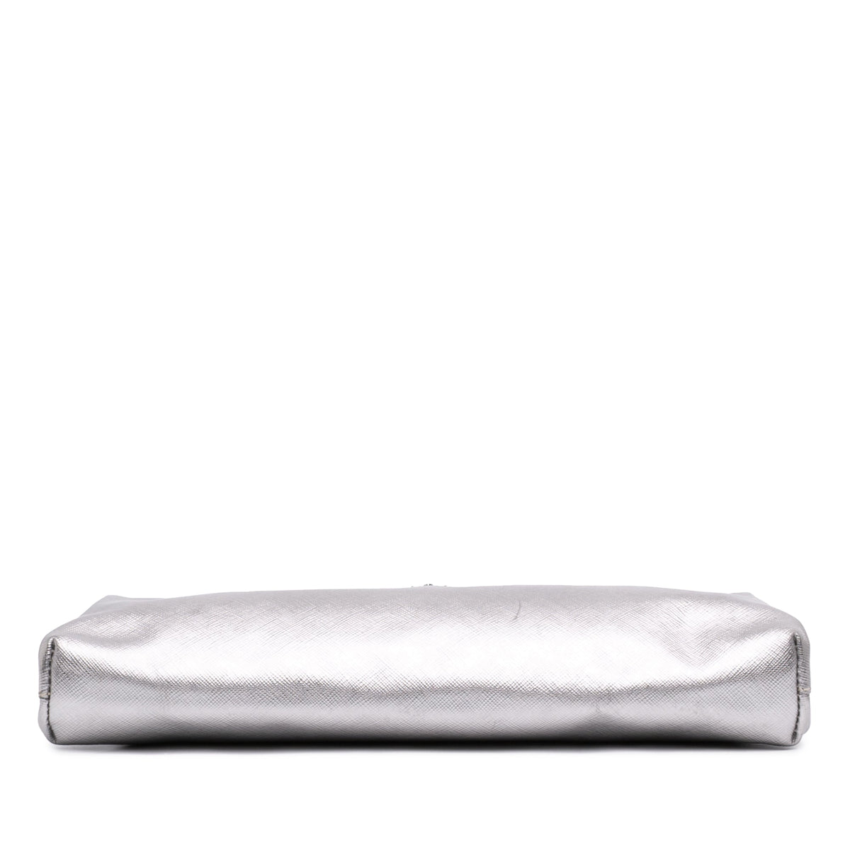 Prada Metallic Saffiano Frame Clutch