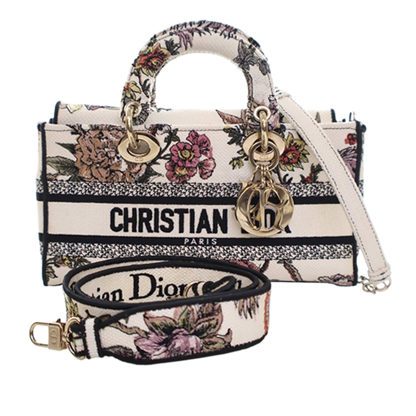 Dior Medium Embroidered Floral Canvas Lady D Joy