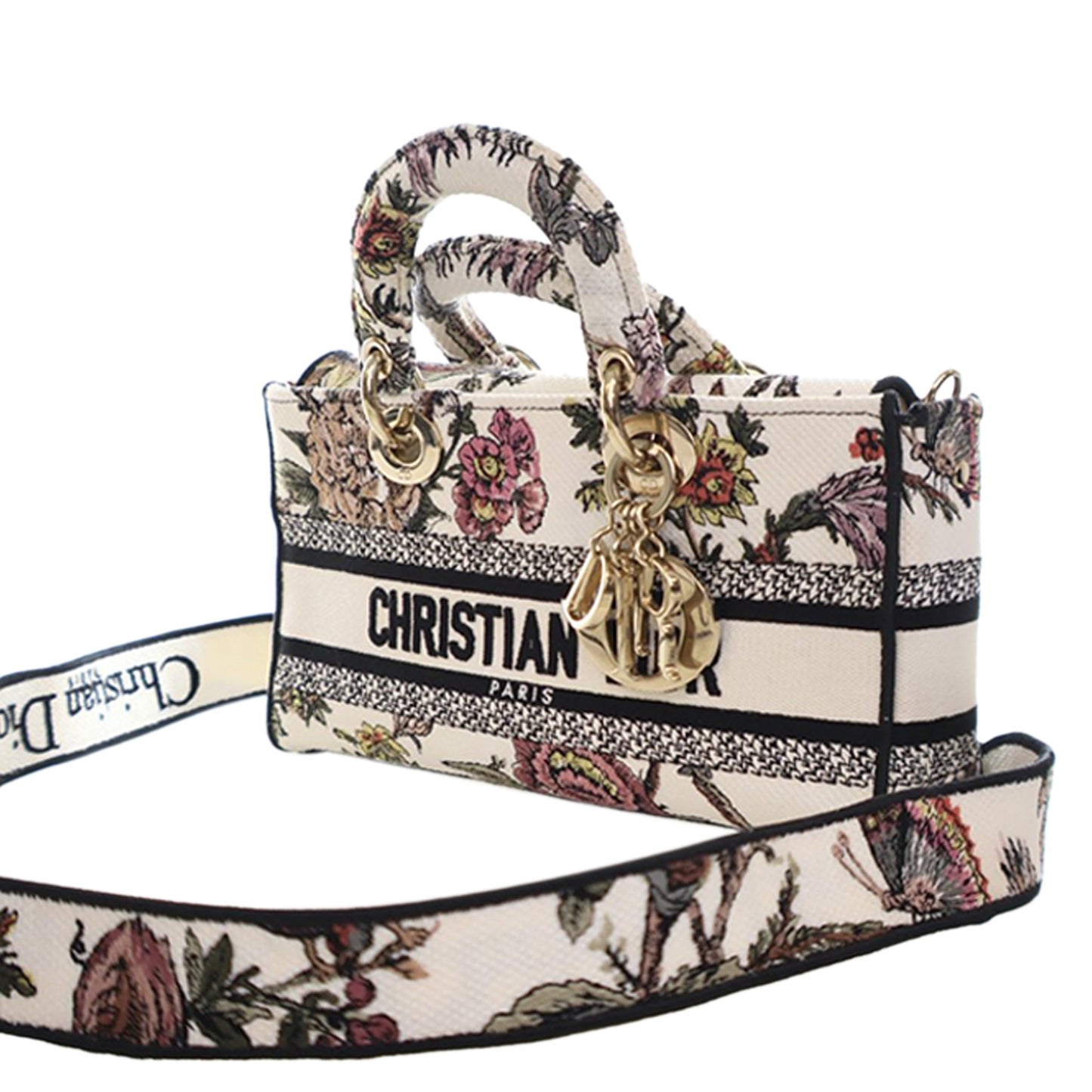 Dior Medium Embroidered Floral Canvas Lady D Joy