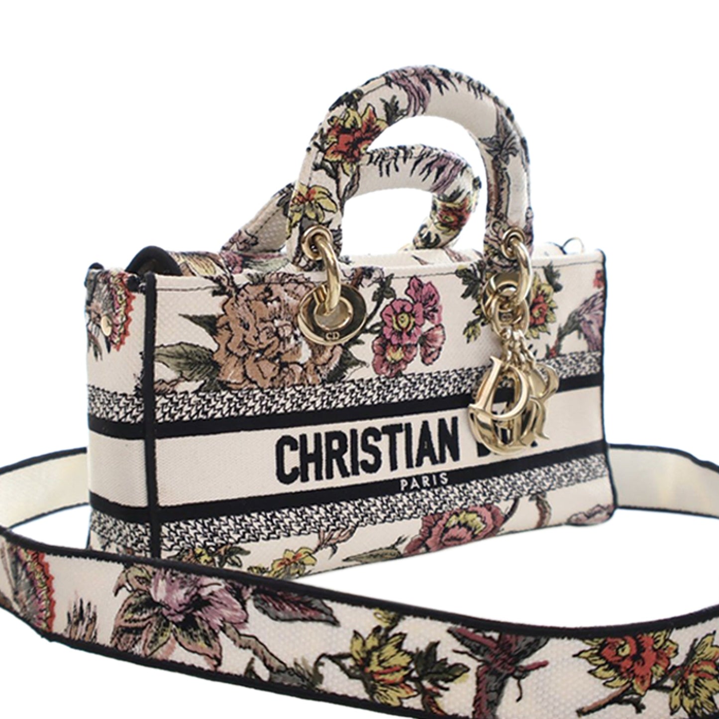 Dior Medium Embroidered Floral Canvas Lady D Joy
