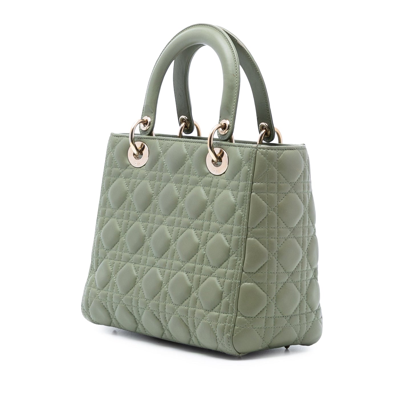 Dior Medium Lambskin Cannage Lady Dior