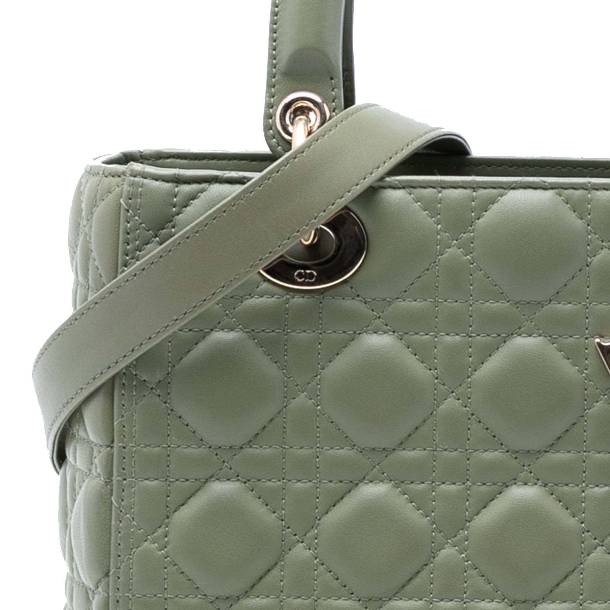Dior Medium Lambskin Cannage Lady Dior