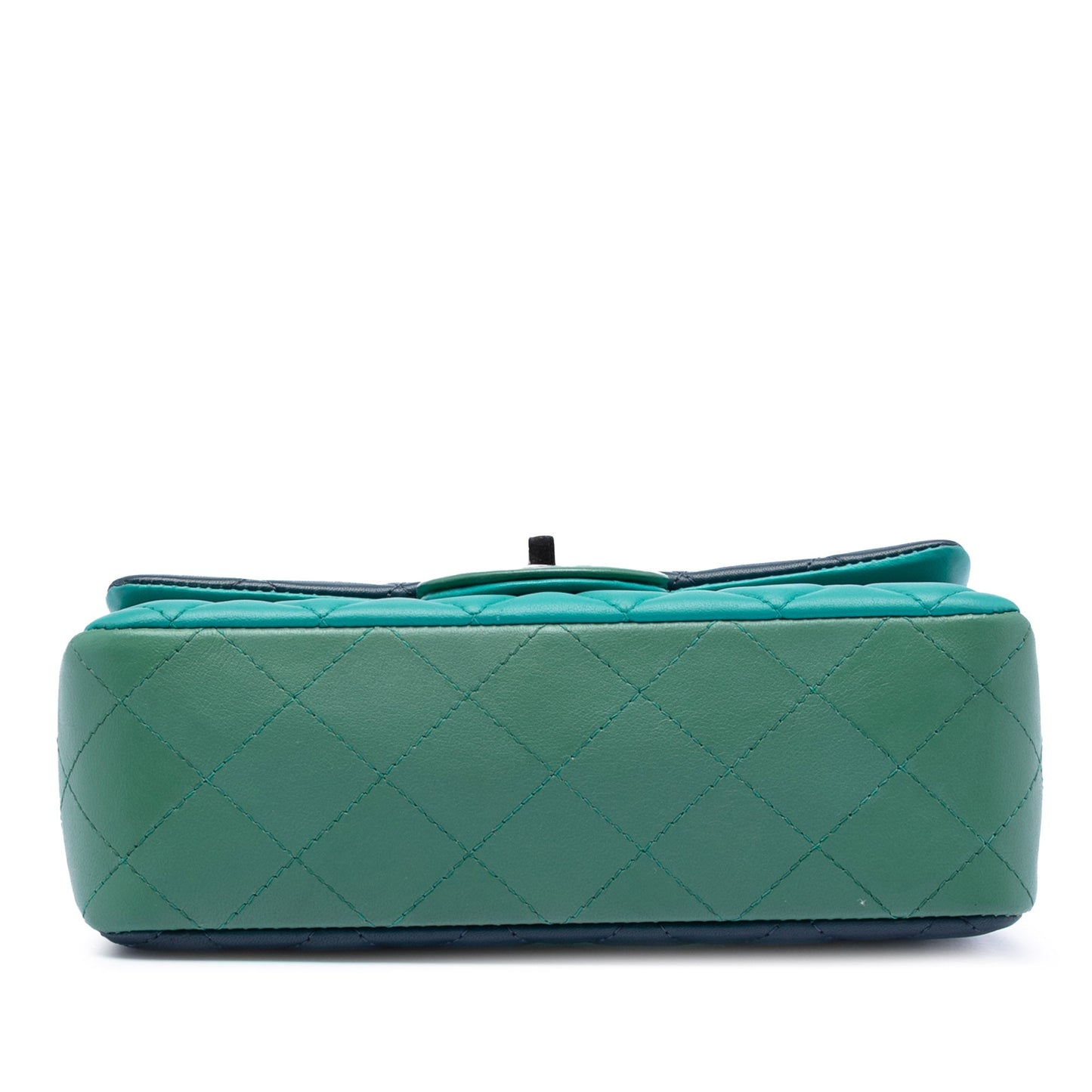 Chanel Mini Rectangular Classic Tricolor Lambskin Single Flap