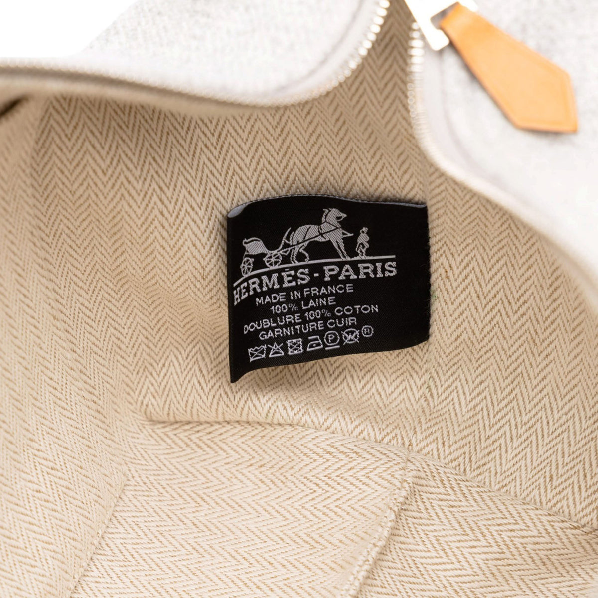 Hermès Small Wool Bride A Brac Rocabar Case — Gray