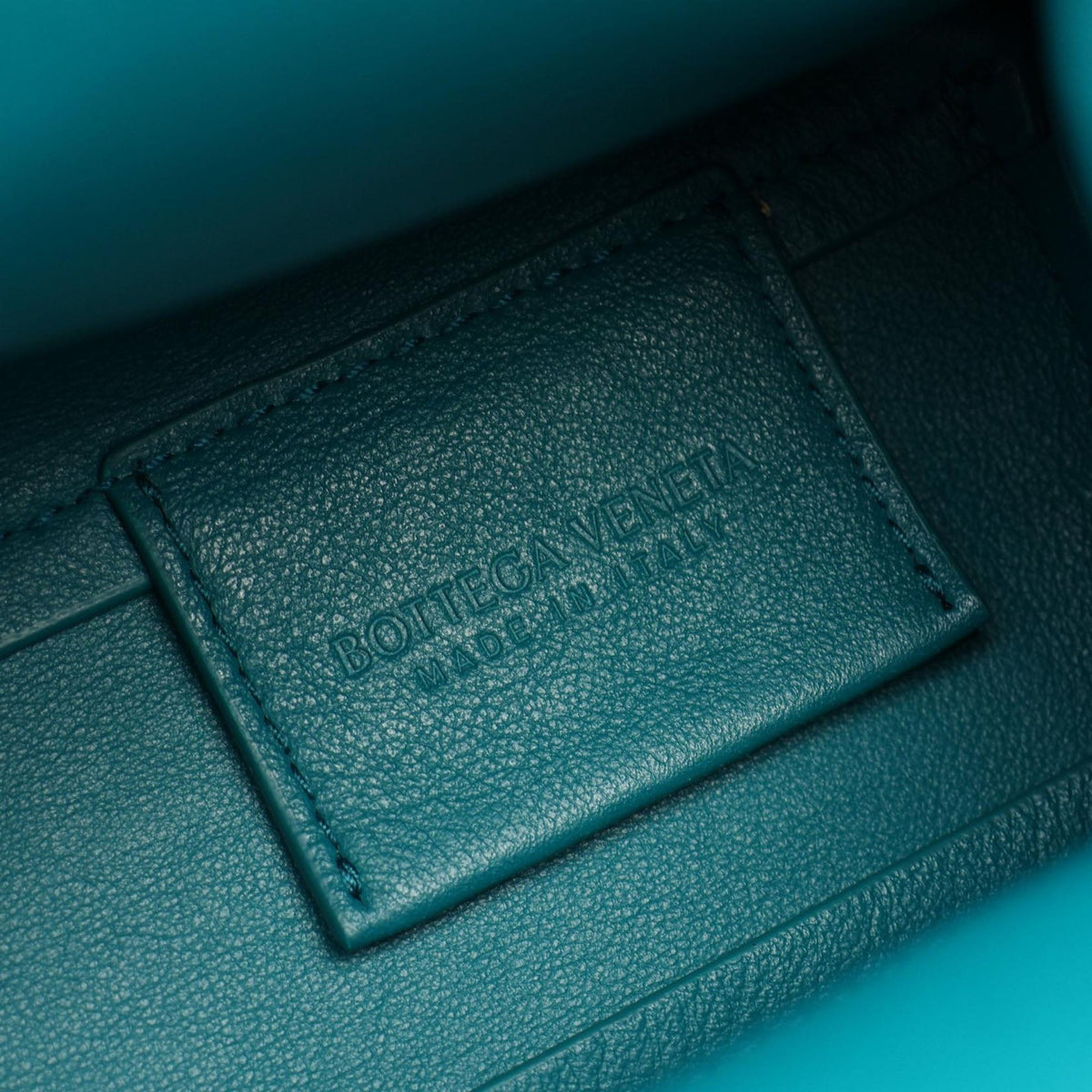 Bottega Veneta Small Leather Point Satchel — Green