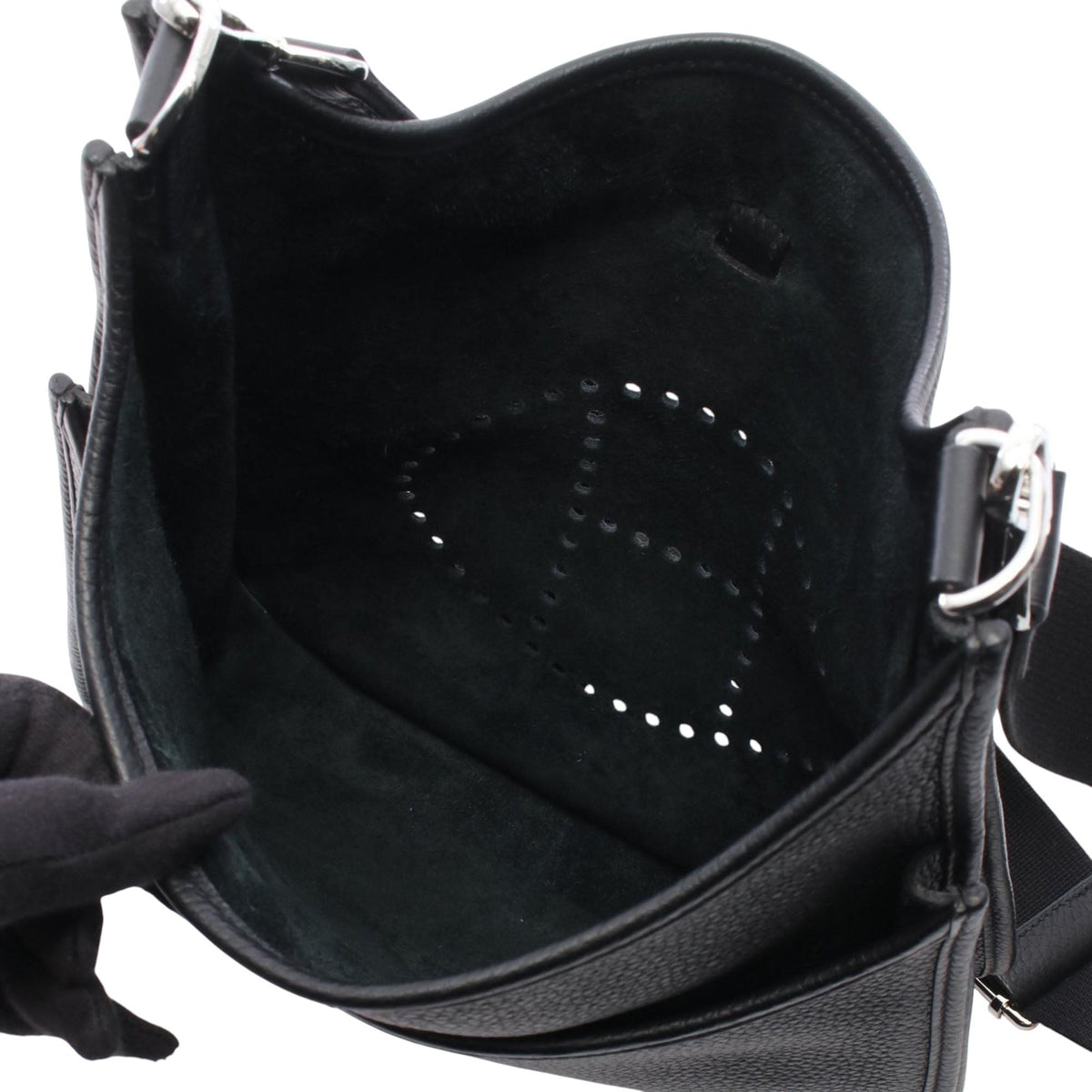 Hermès Clemence Evelyne III PM — Black