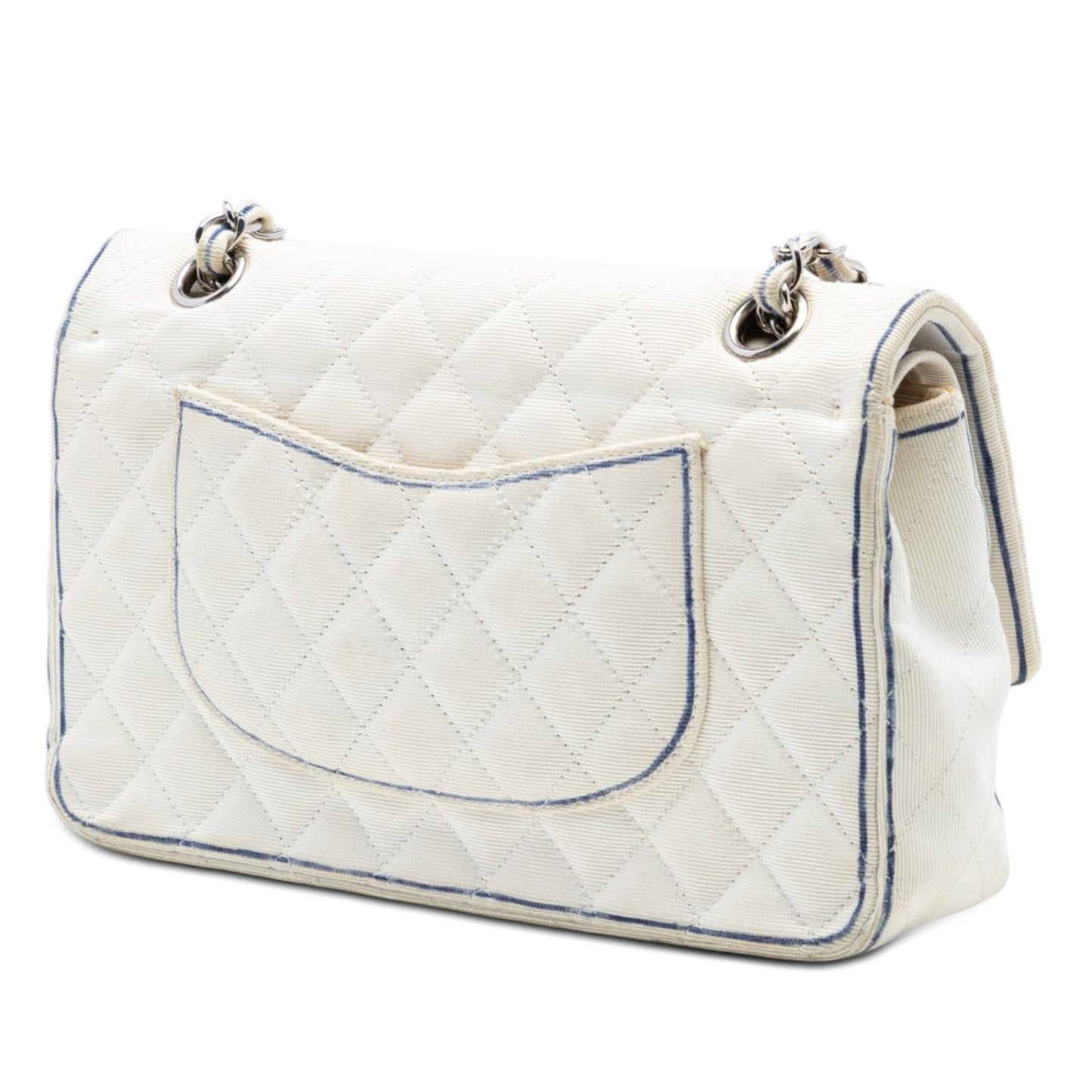 Chanel Medium Classic Printed Grosgrain Double Flap