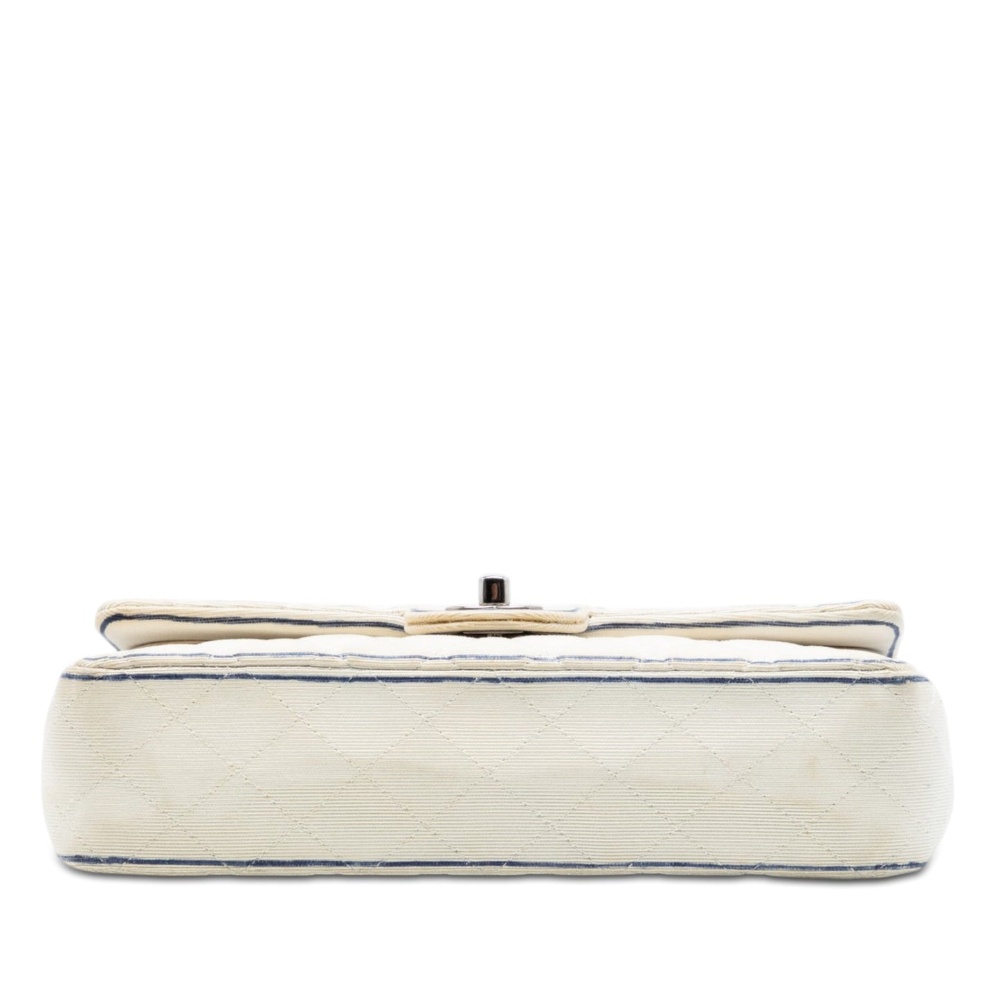 Chanel Medium Classic Printed Grosgrain Double Flap