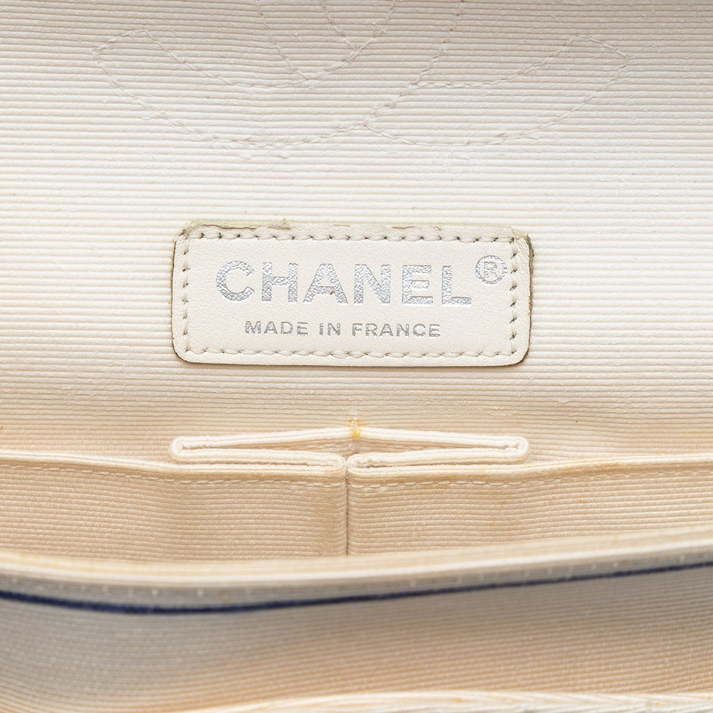 Chanel Medium Classic Printed Grosgrain Double Flap