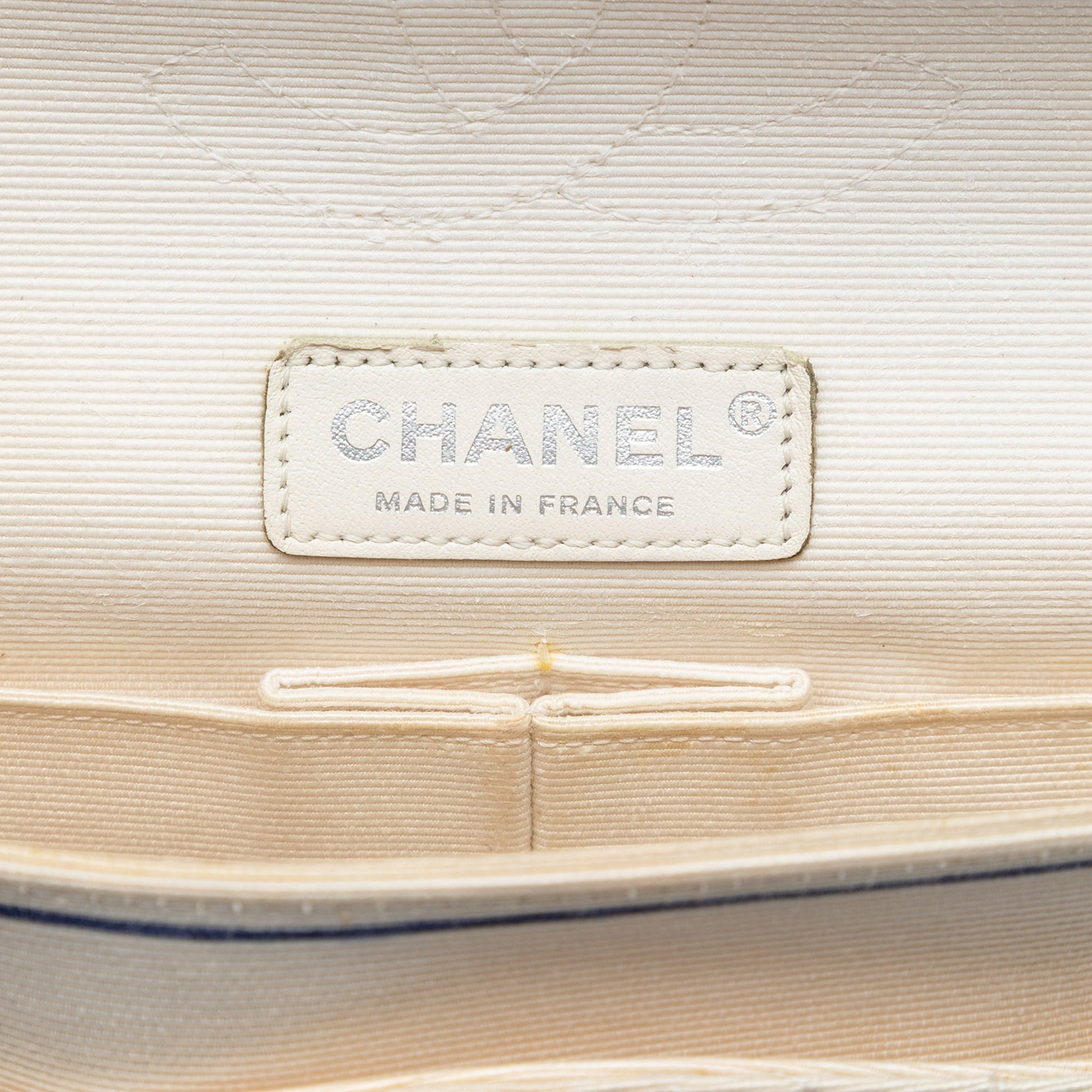 Chanel Medium Classic Printed Grosgrain Double Flap