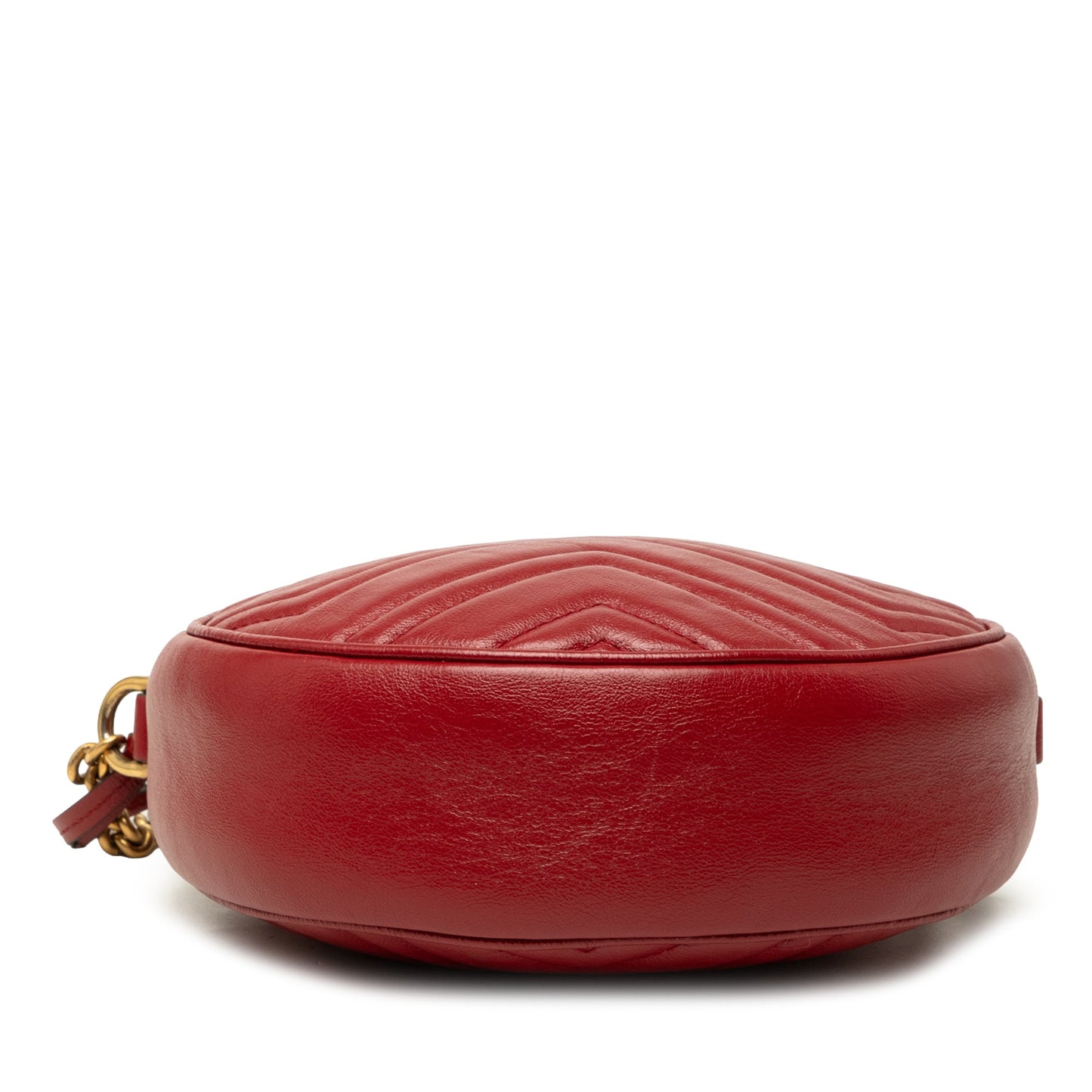 Gucci Mini GG Marmont Matelasse Leather Round Crossbody
