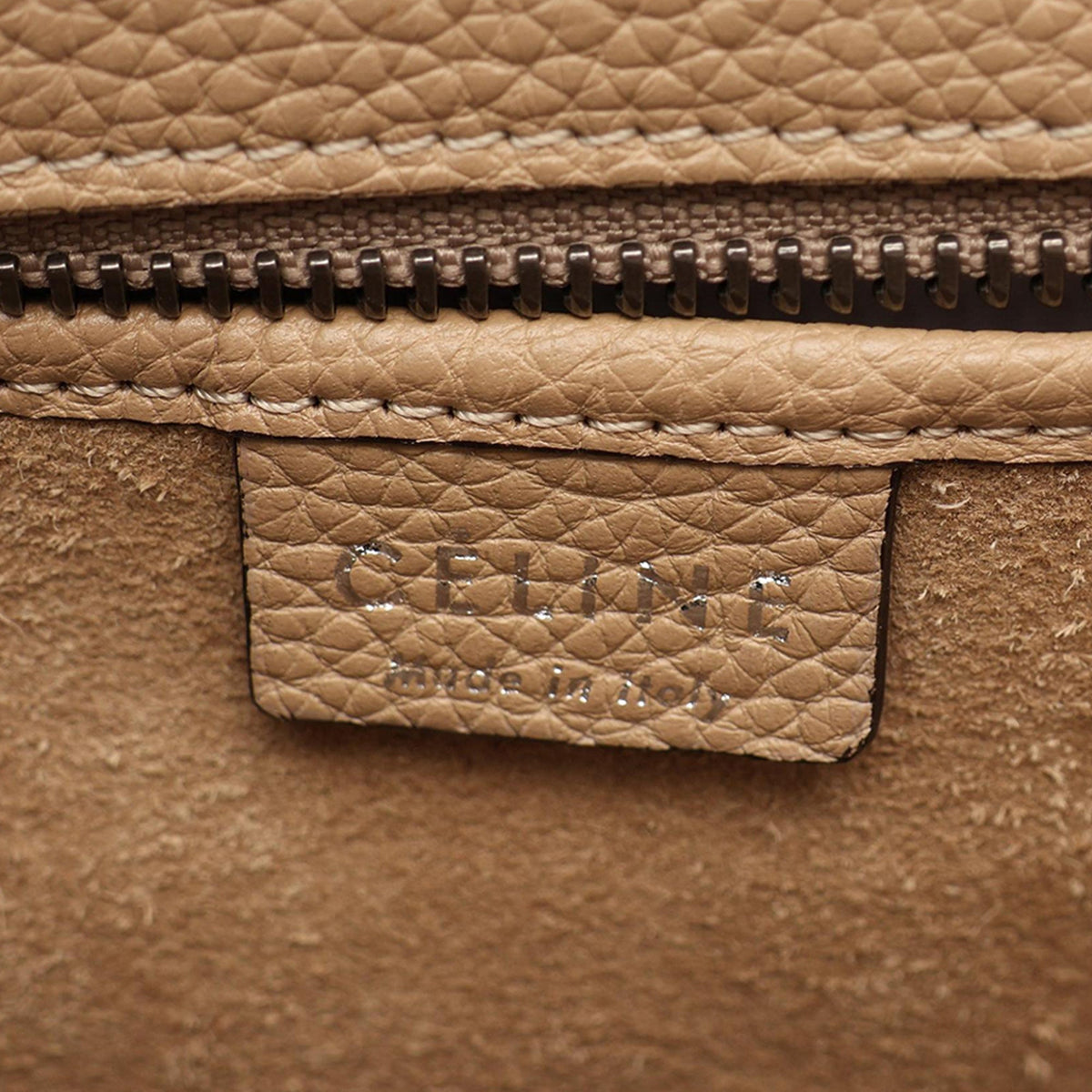Celine Nano Leather Luggage Tote