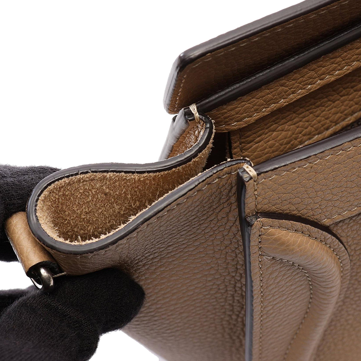 Celine Nano Leather Luggage Tote
