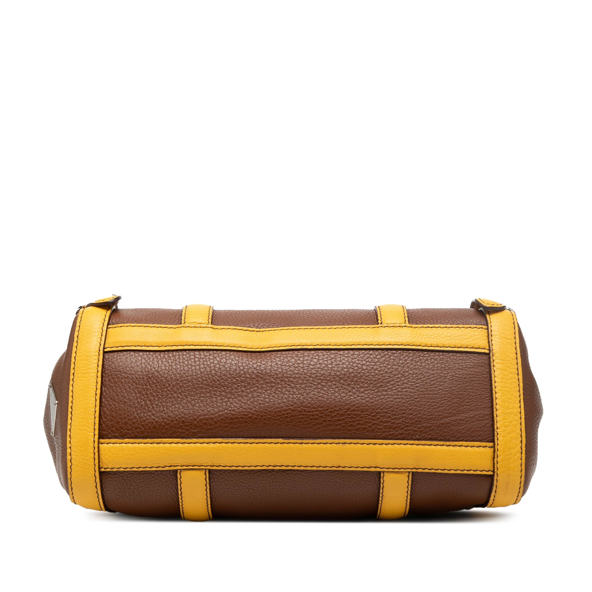 Bicolor Vitello Daino Pushlock Flap Bag