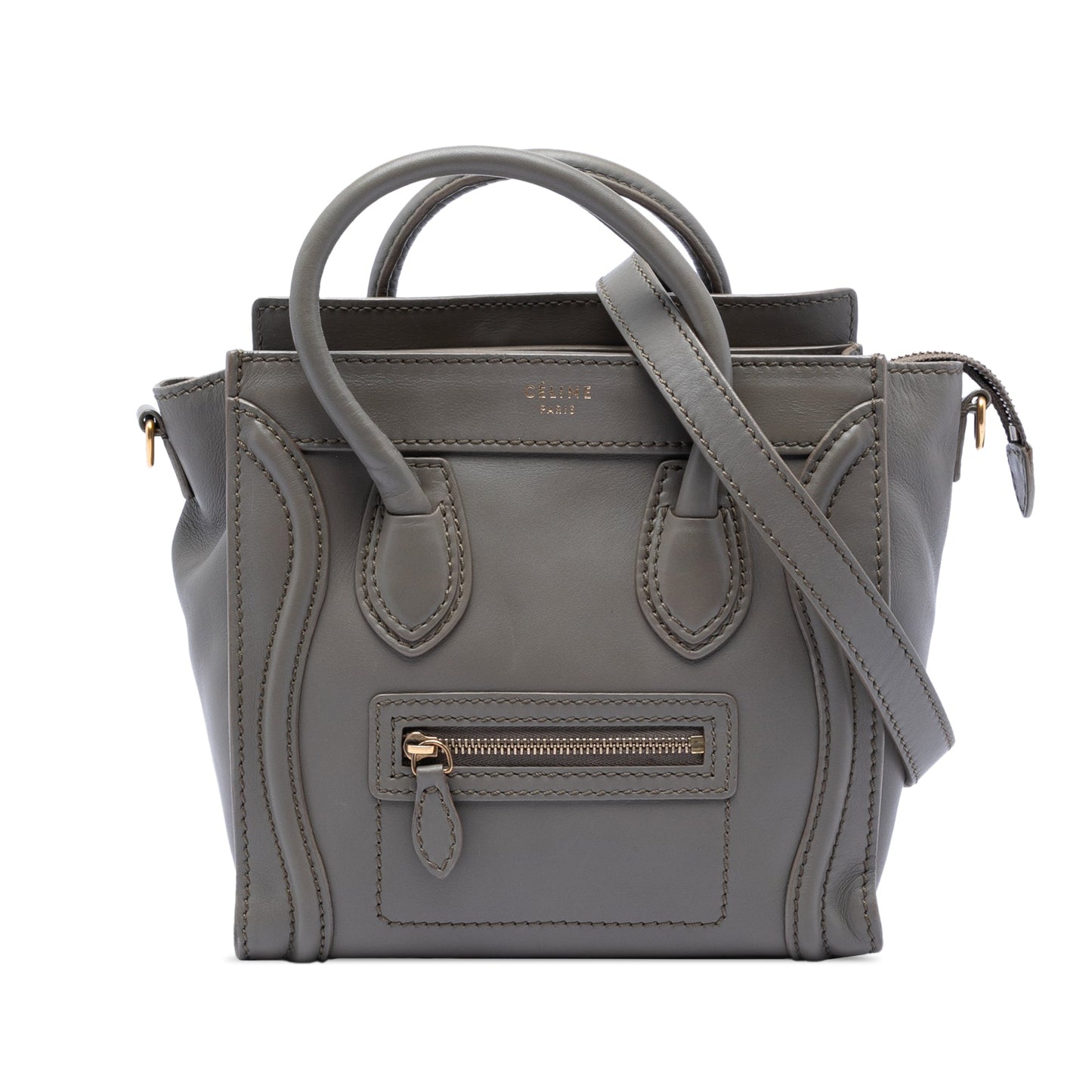 Nano Leather Luggage Tote