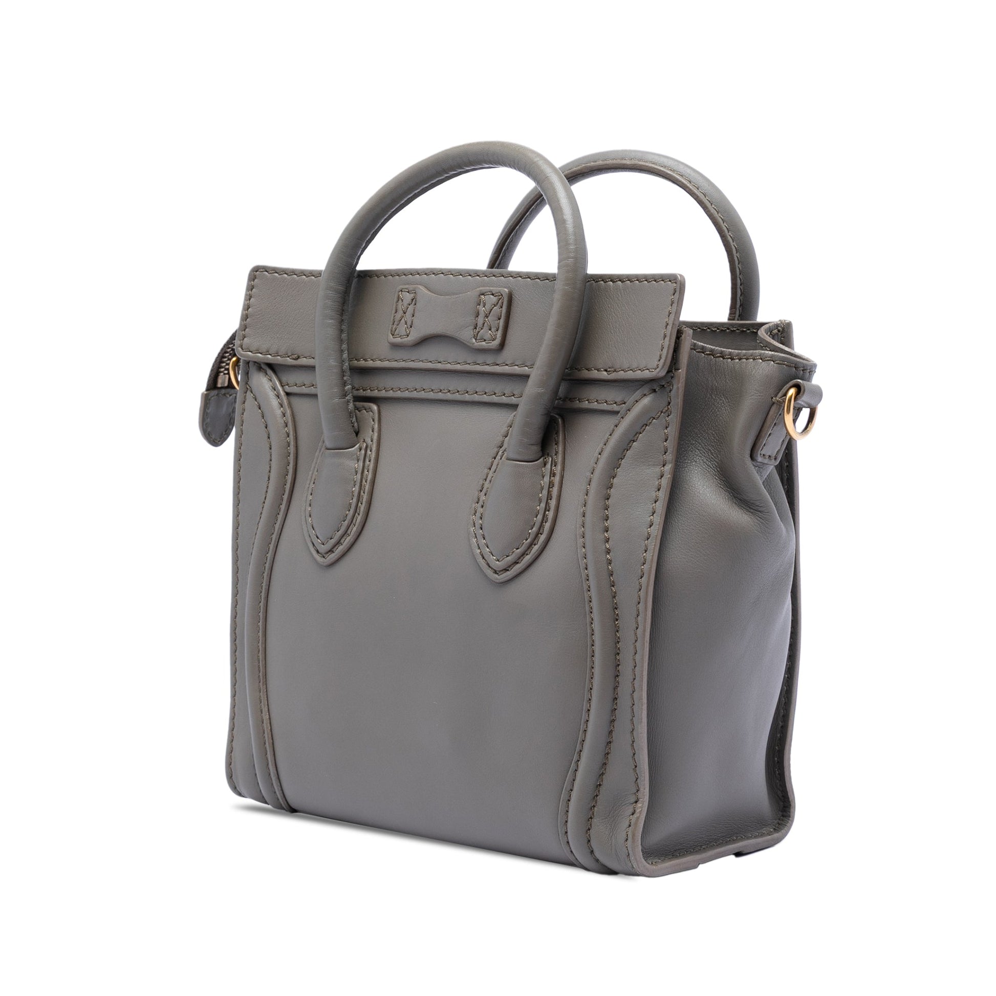 Nano Leather Luggage Tote