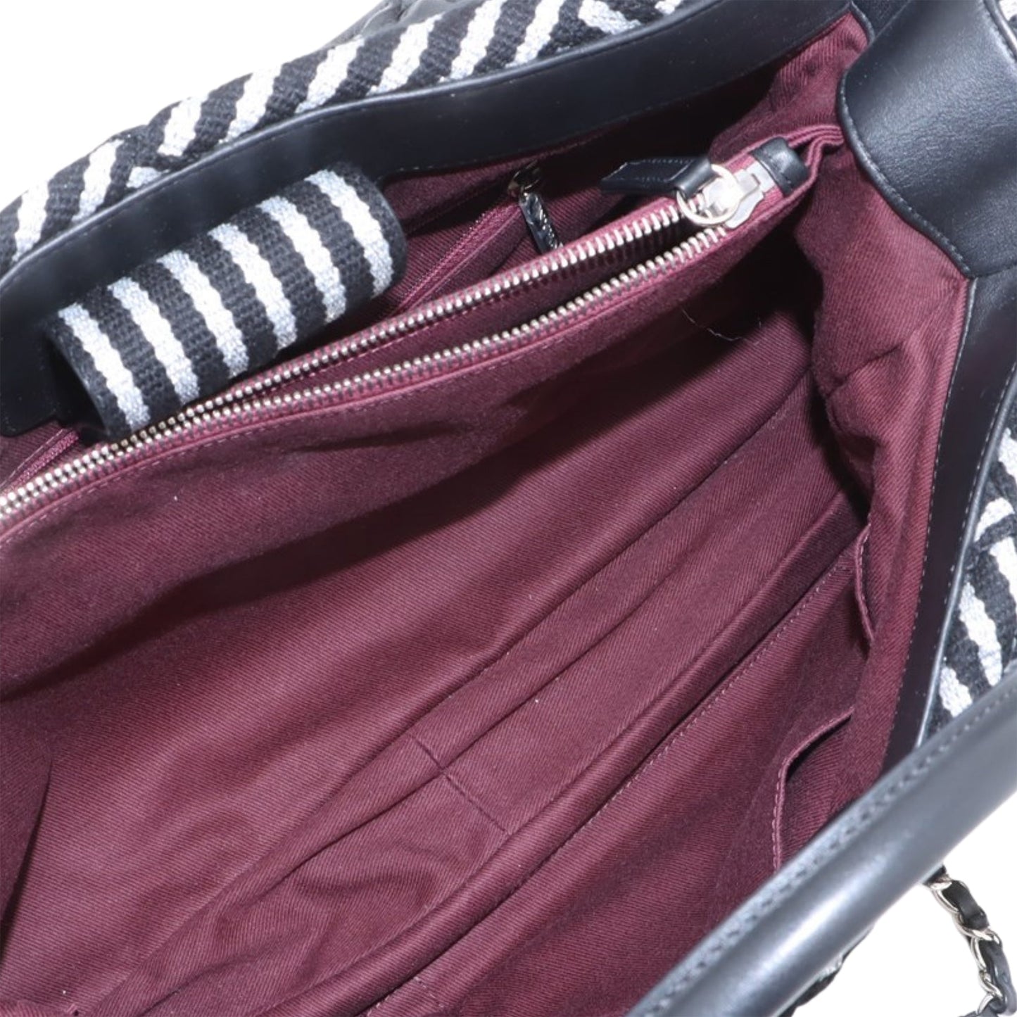 Chanel CC Woven Canvas Shopping Tote