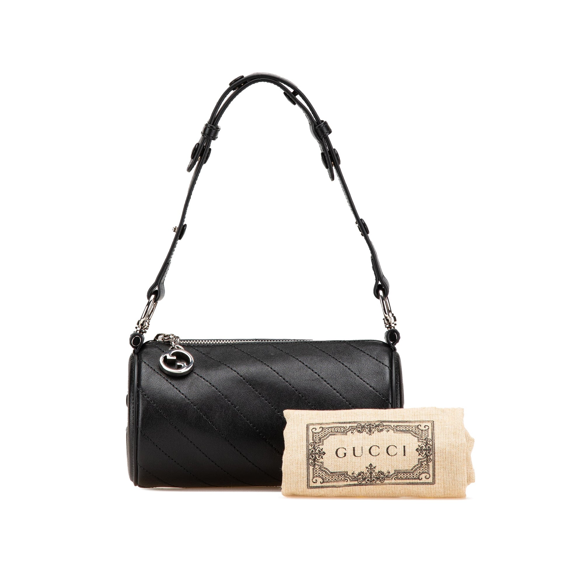 Gucci Mini Leather Blondie Barrel Shoulder Bag