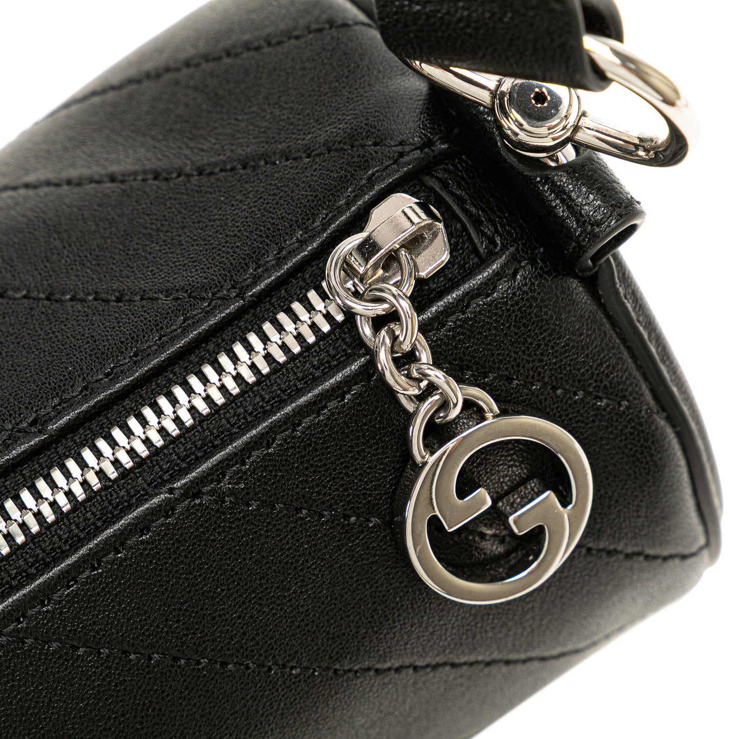 Gucci Mini Leather Blondie Barrel Shoulder Bag