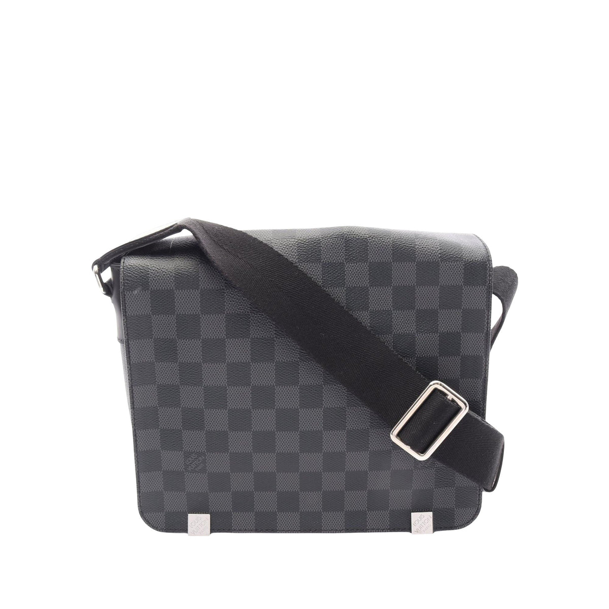 Louis Vuitton Damier Graphite District PM — Black