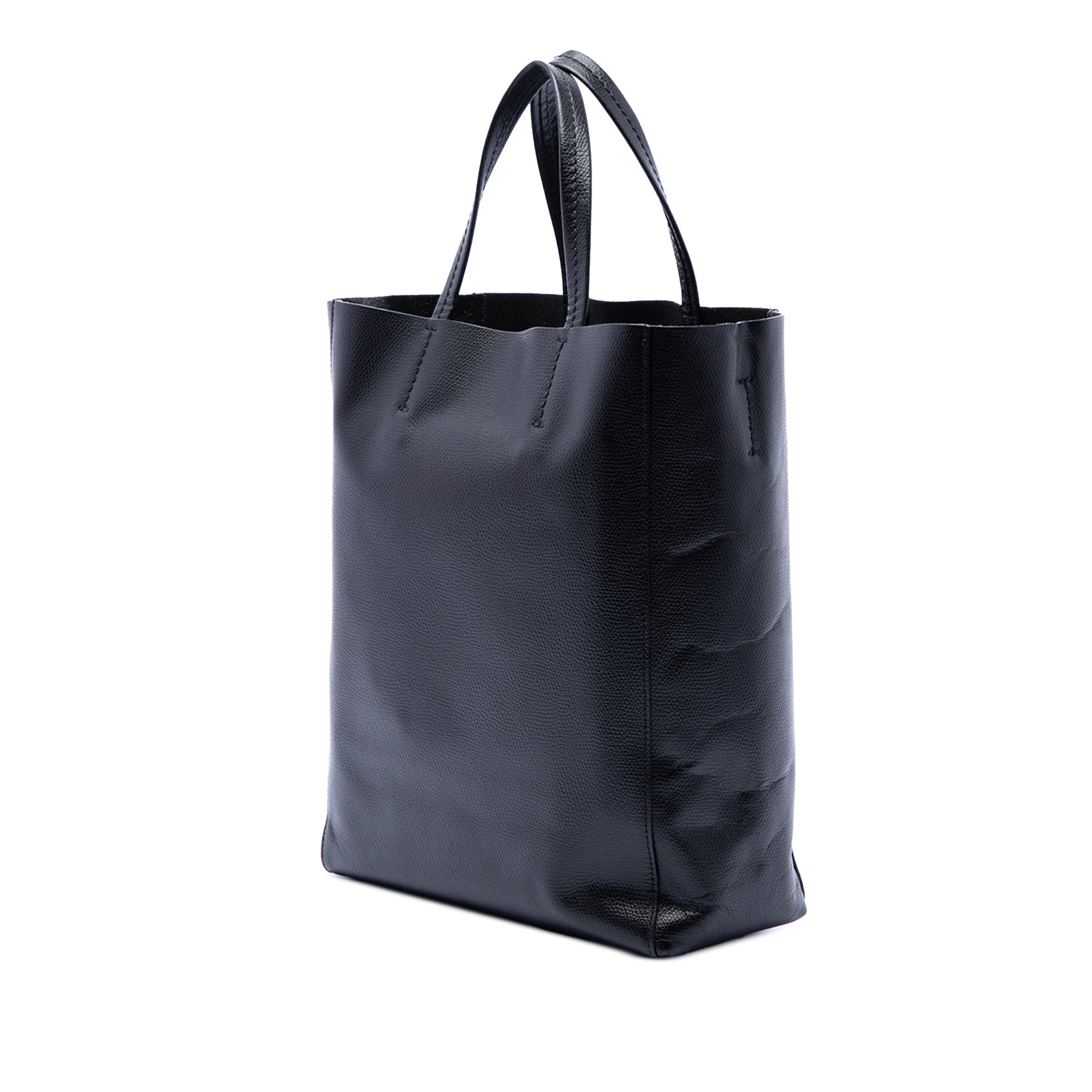 Celine Small Grained Calfskin Vertical Cabas Satchel
