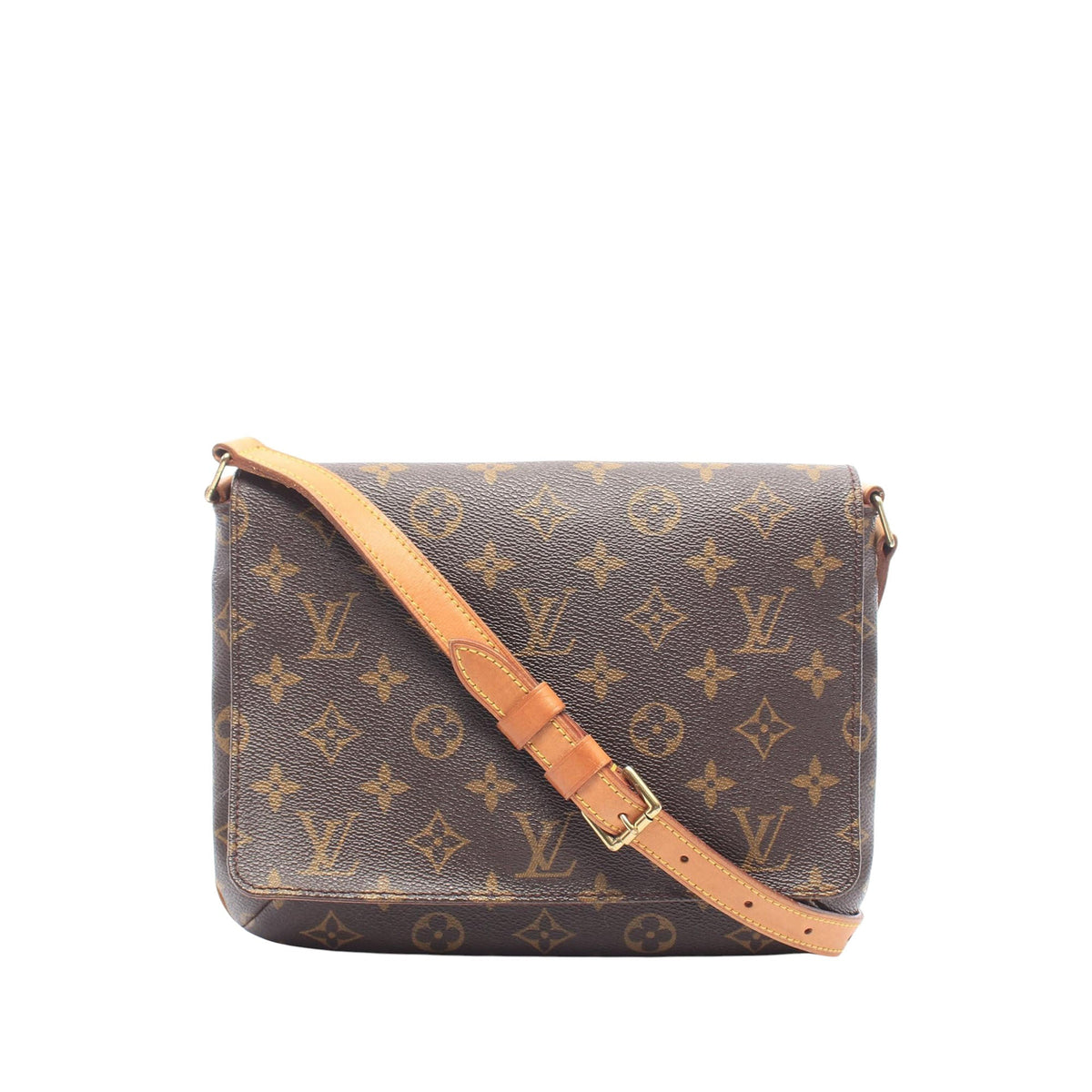 Louis Vuitton Monogram Musette Tango Short Strap — Brown