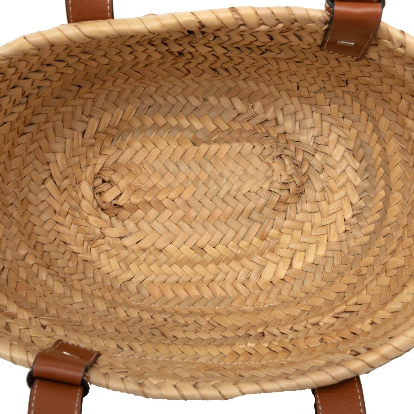 LOEWE Small Raffia Anagram Basket Tote