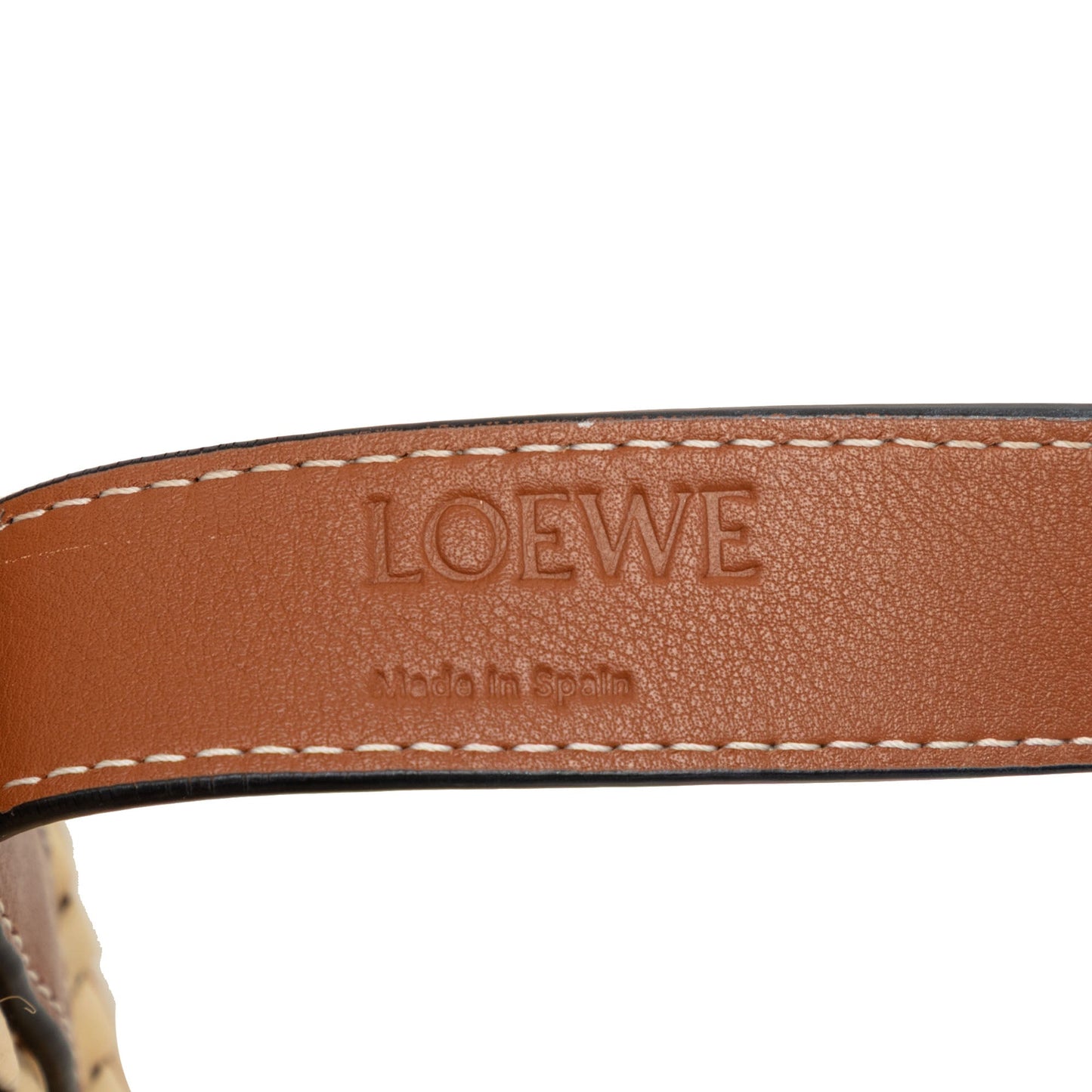LOEWE Small Raffia Anagram Basket Tote
