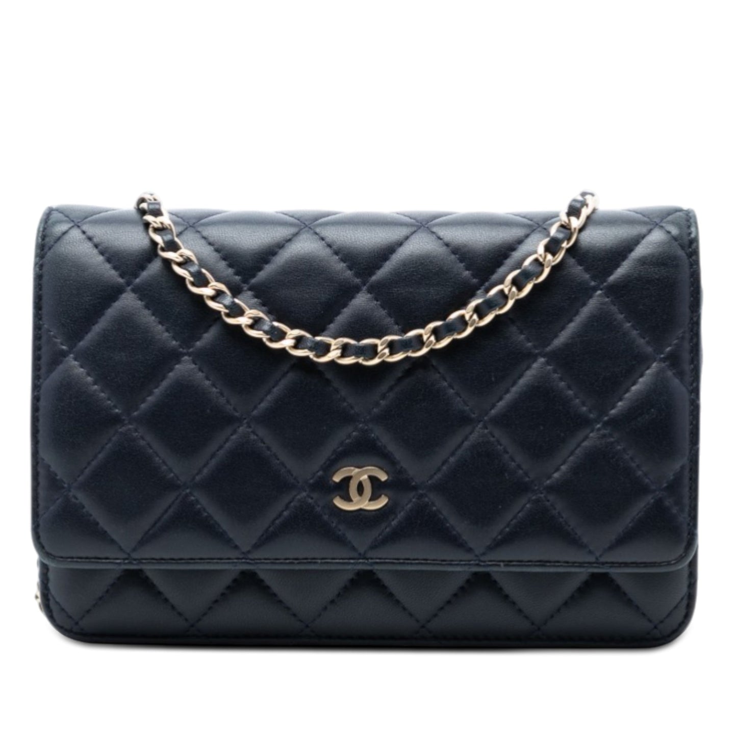 CC Quilted Lambskin Wallet On Chain