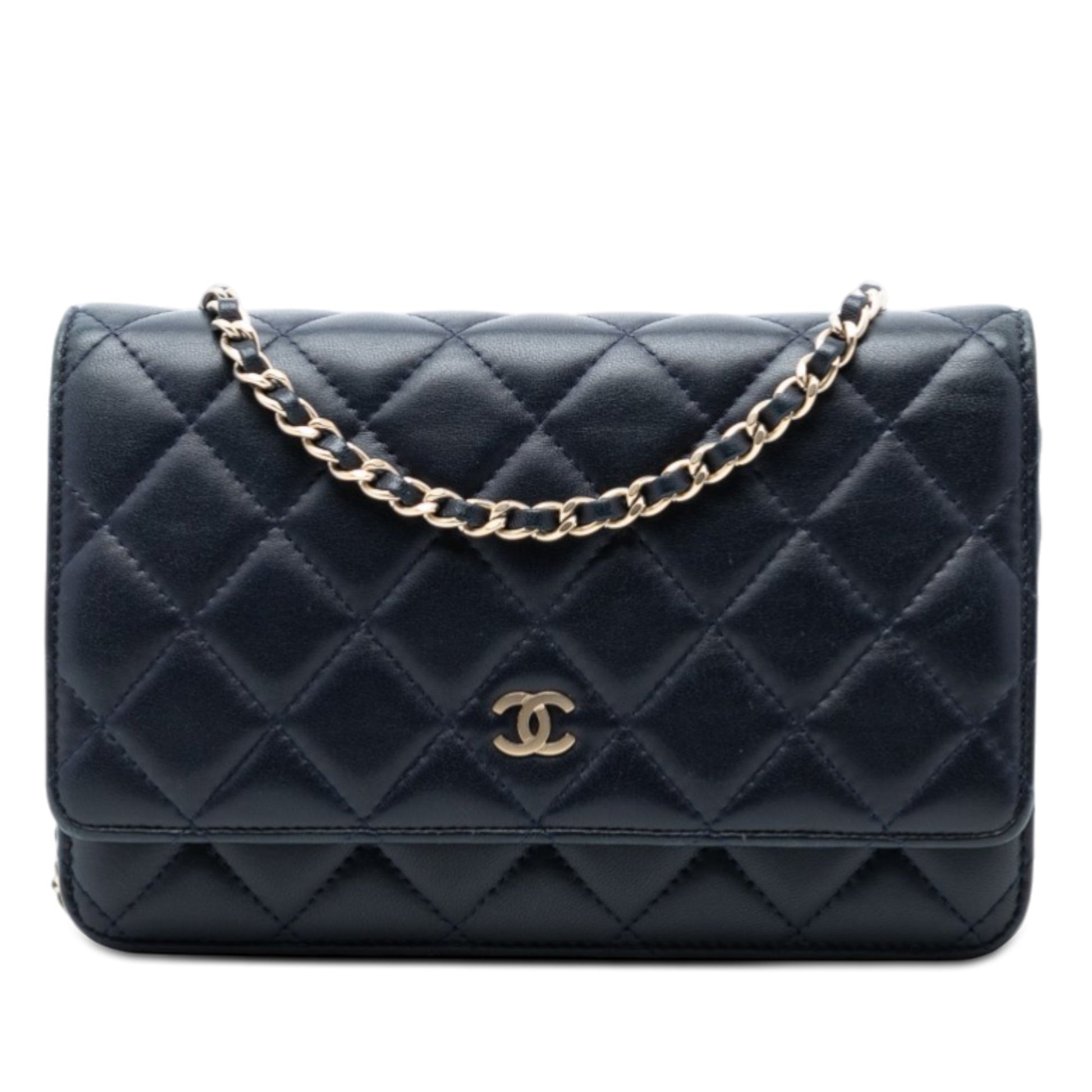 CC Quilted Lambskin Wallet On Chain