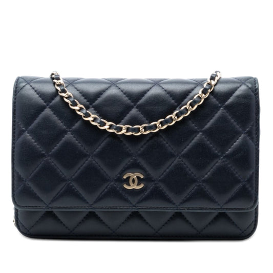 CC Quilted Lambskin Wallet On Chain