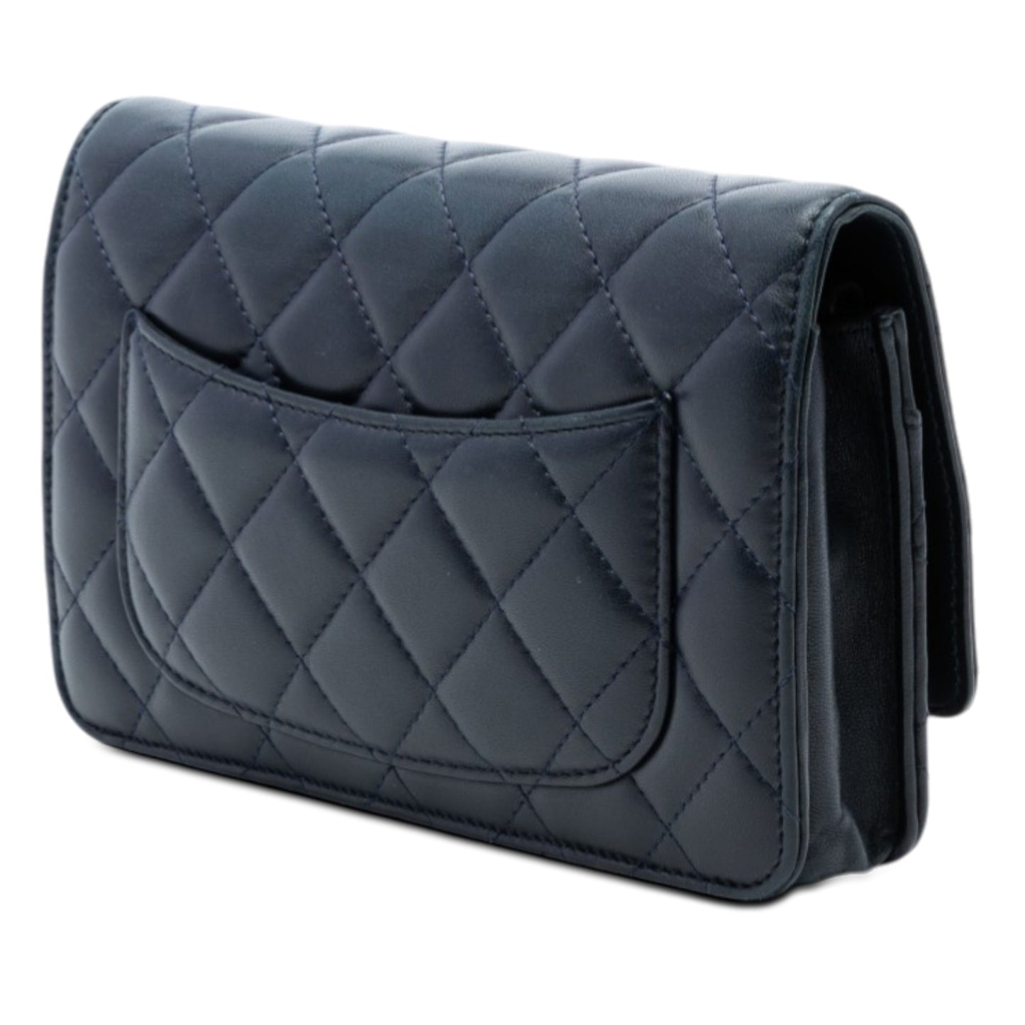CC Quilted Lambskin Wallet On Chain