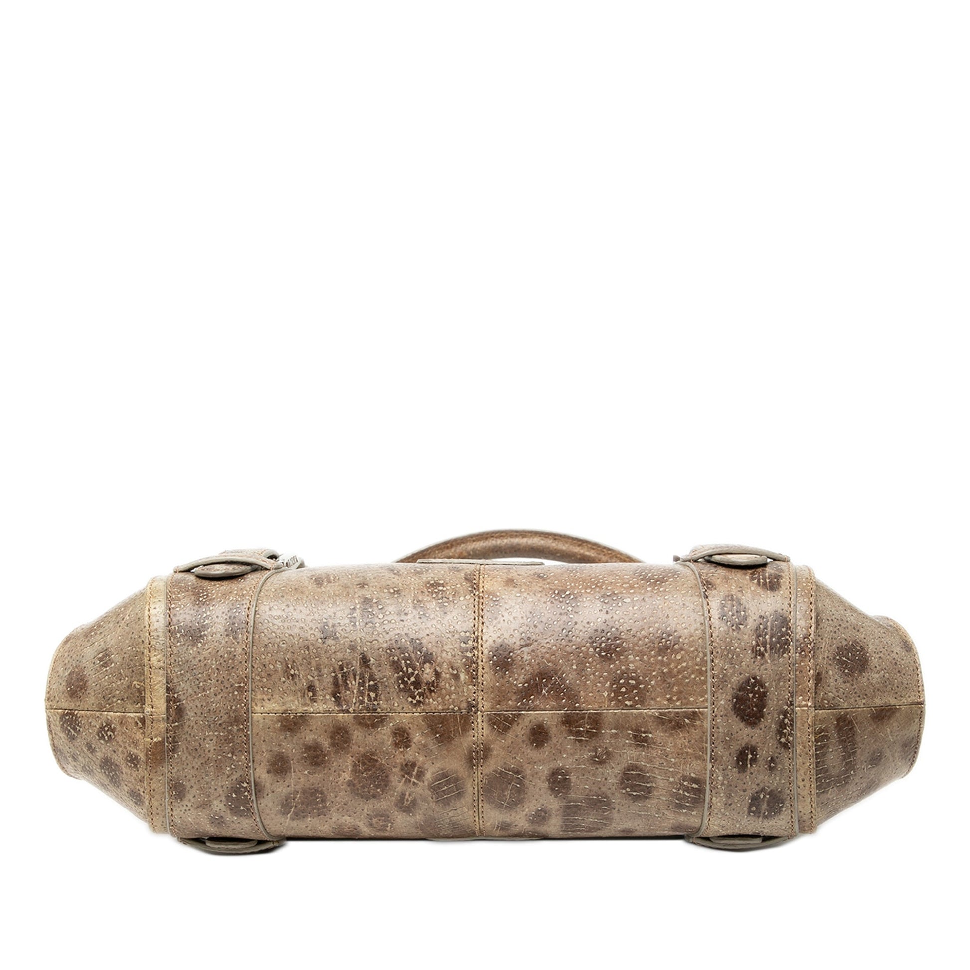 Leopard Printed Leather Senda Handbag
