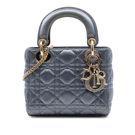 Dior Mini Satin Cannage Swarovski Crystal Lady Dior