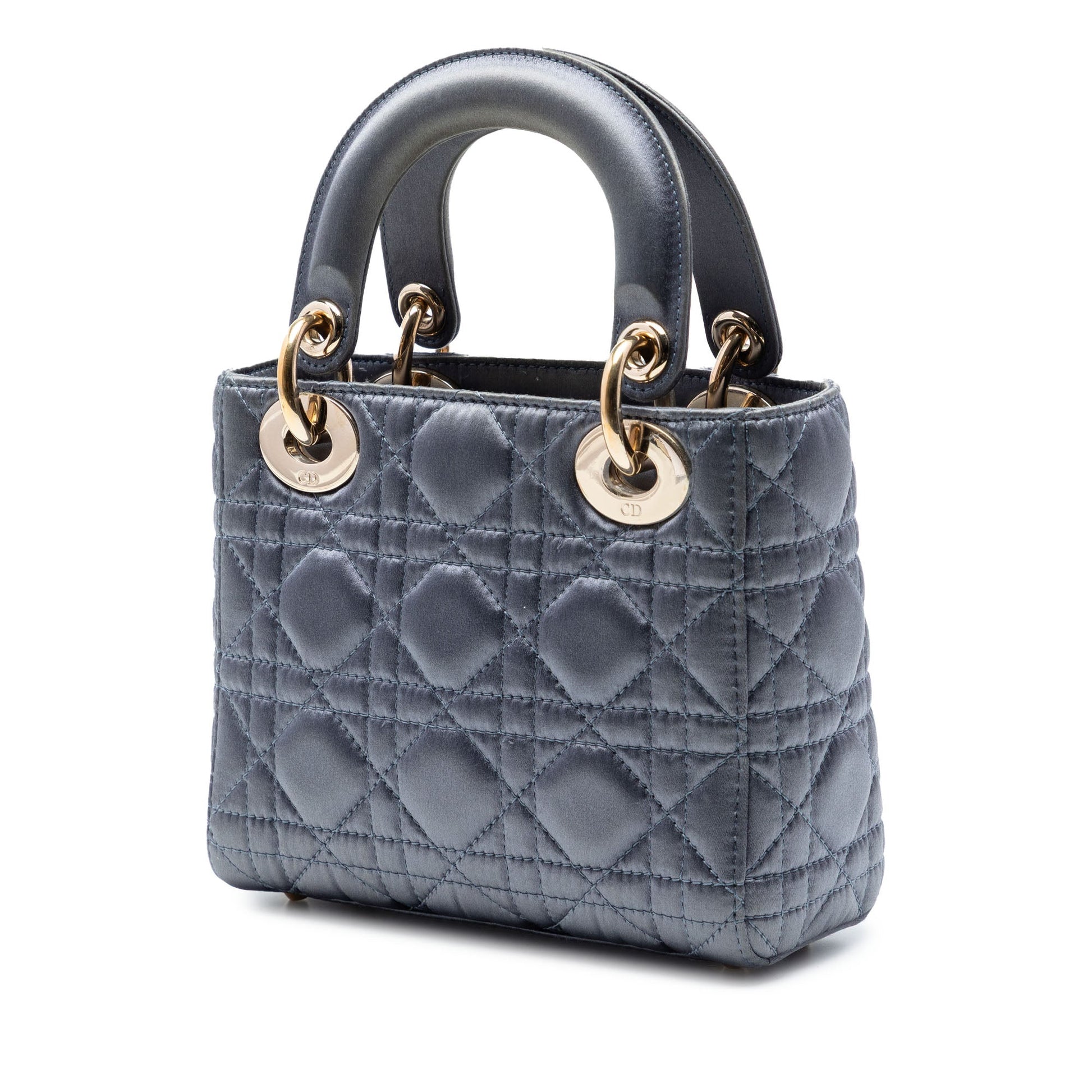 Dior Mini Satin Cannage Swarovski Crystal Lady Dior