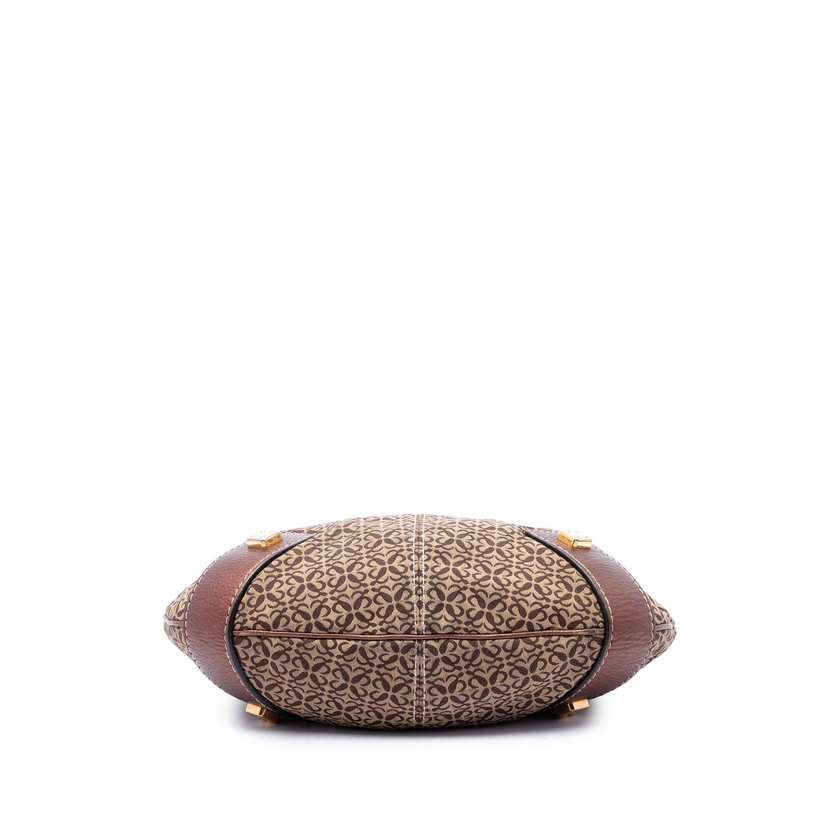LOEWE Anagram Canvas New Road Hobo — Beige