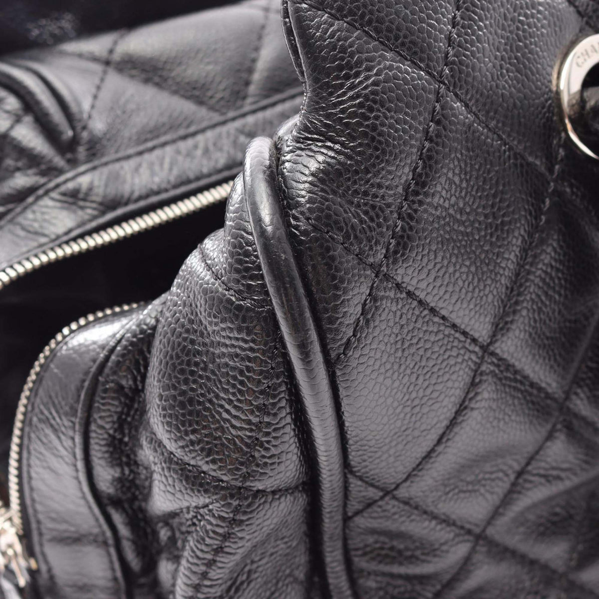Chanel Quilted Caviar Timeless Bowler Bag