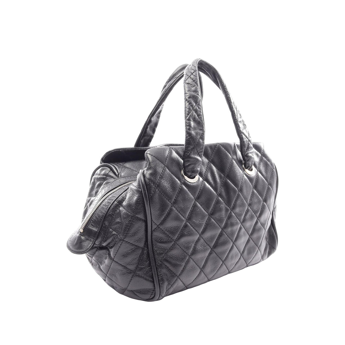 Chanel Quilted Caviar Timeless Bowler Bag