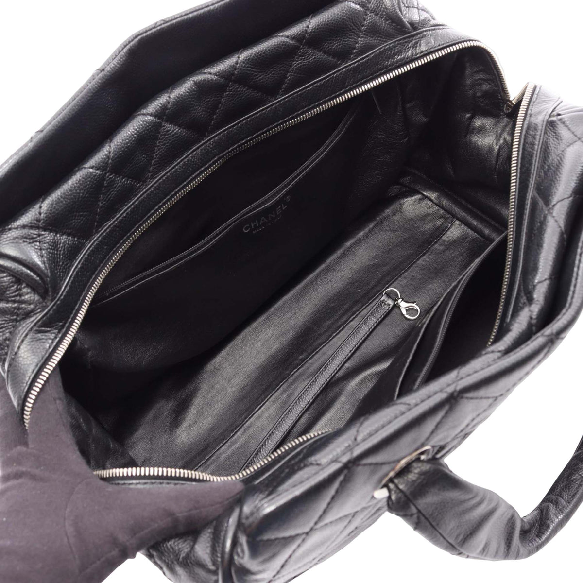Chanel Quilted Caviar Timeless Bowler Bag