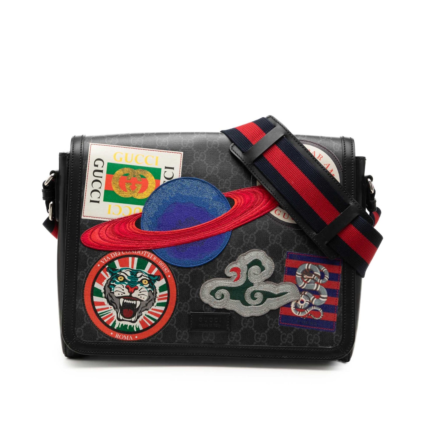 Gucci GG Supreme Web Night Courrier Crossbody