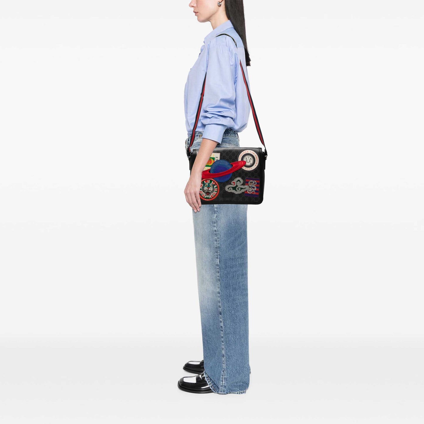 Gucci GG Supreme Web Night Courrier Crossbody