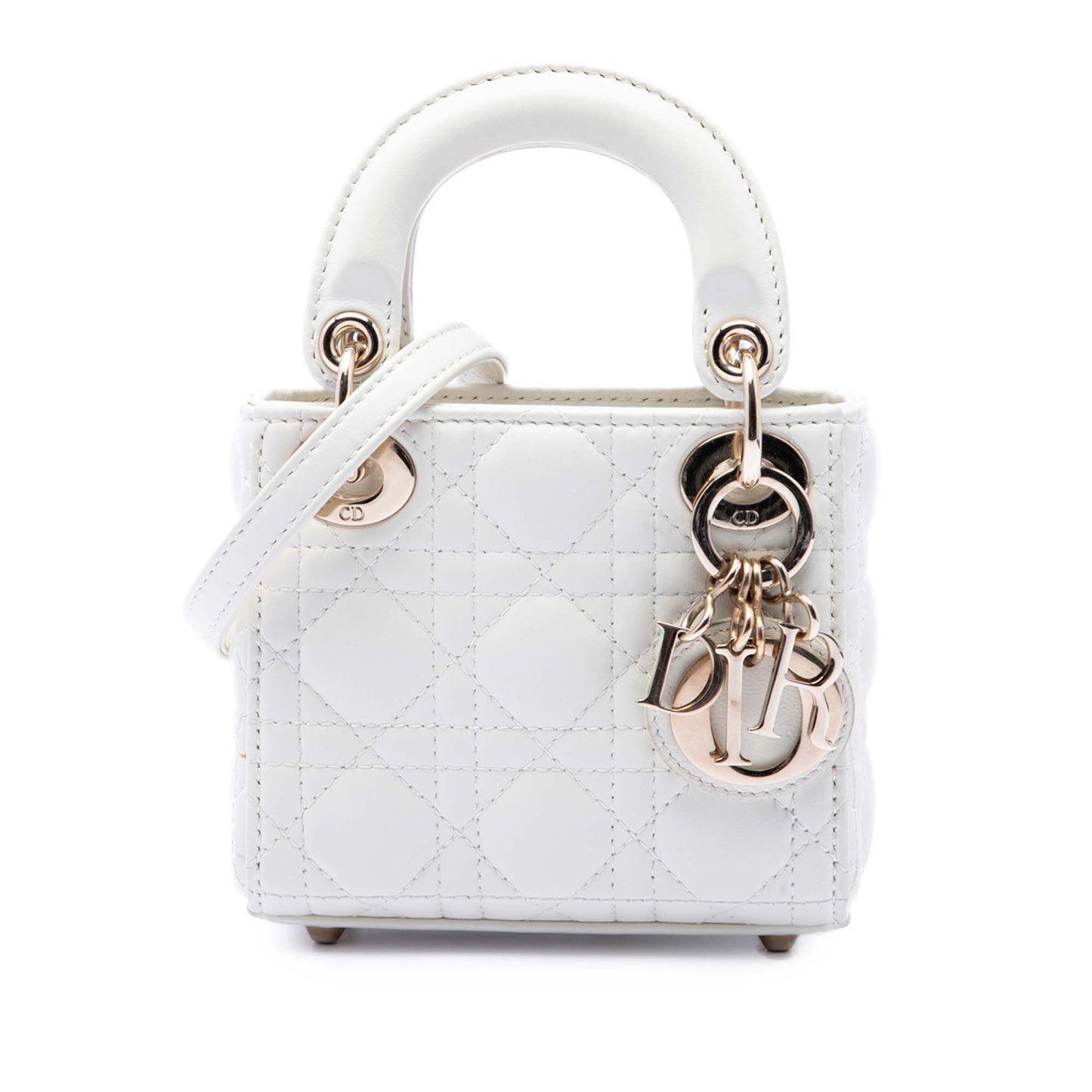 Dior Micro Lambskin Cannage Lady Dior