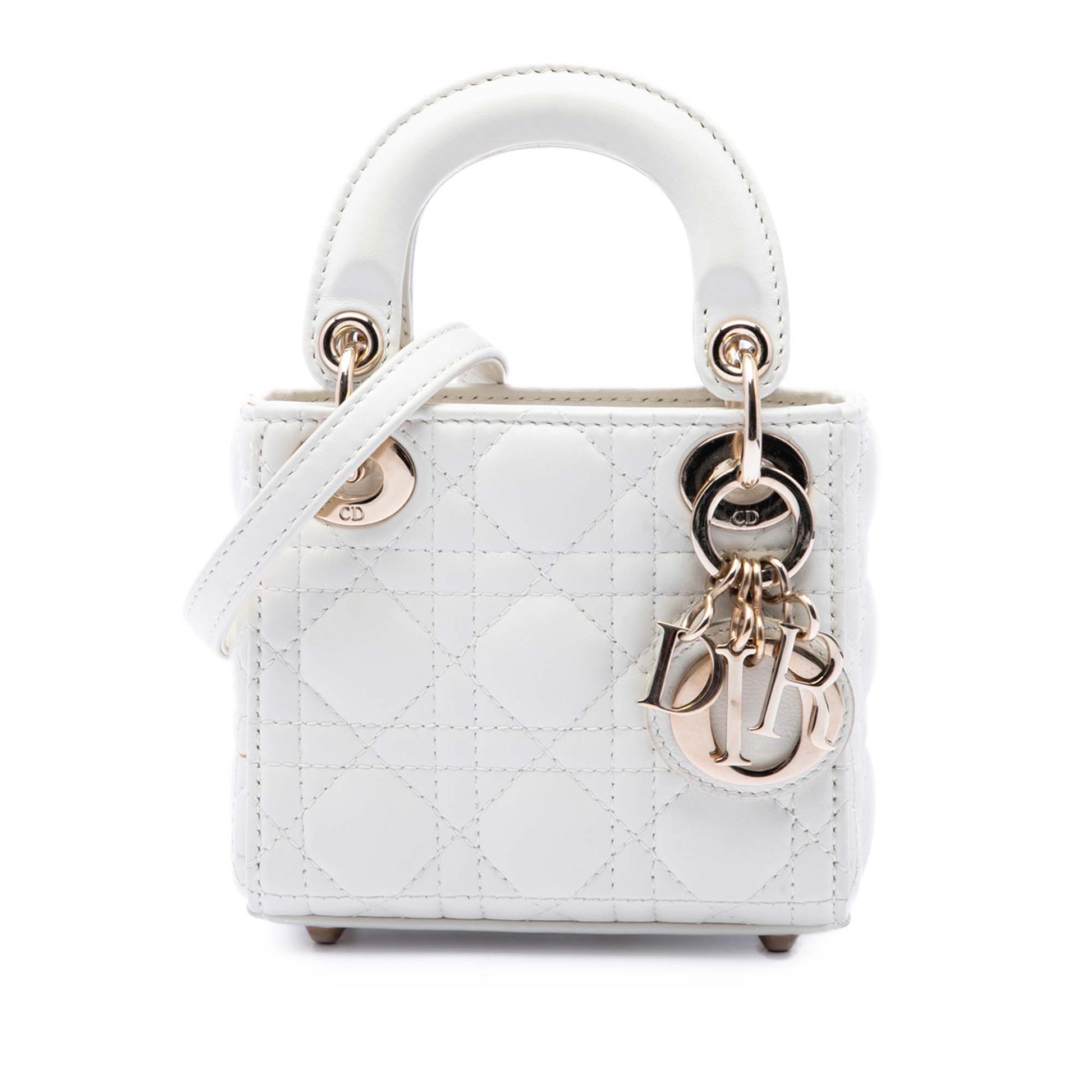 Dior Micro Lambskin Cannage Lady Dior