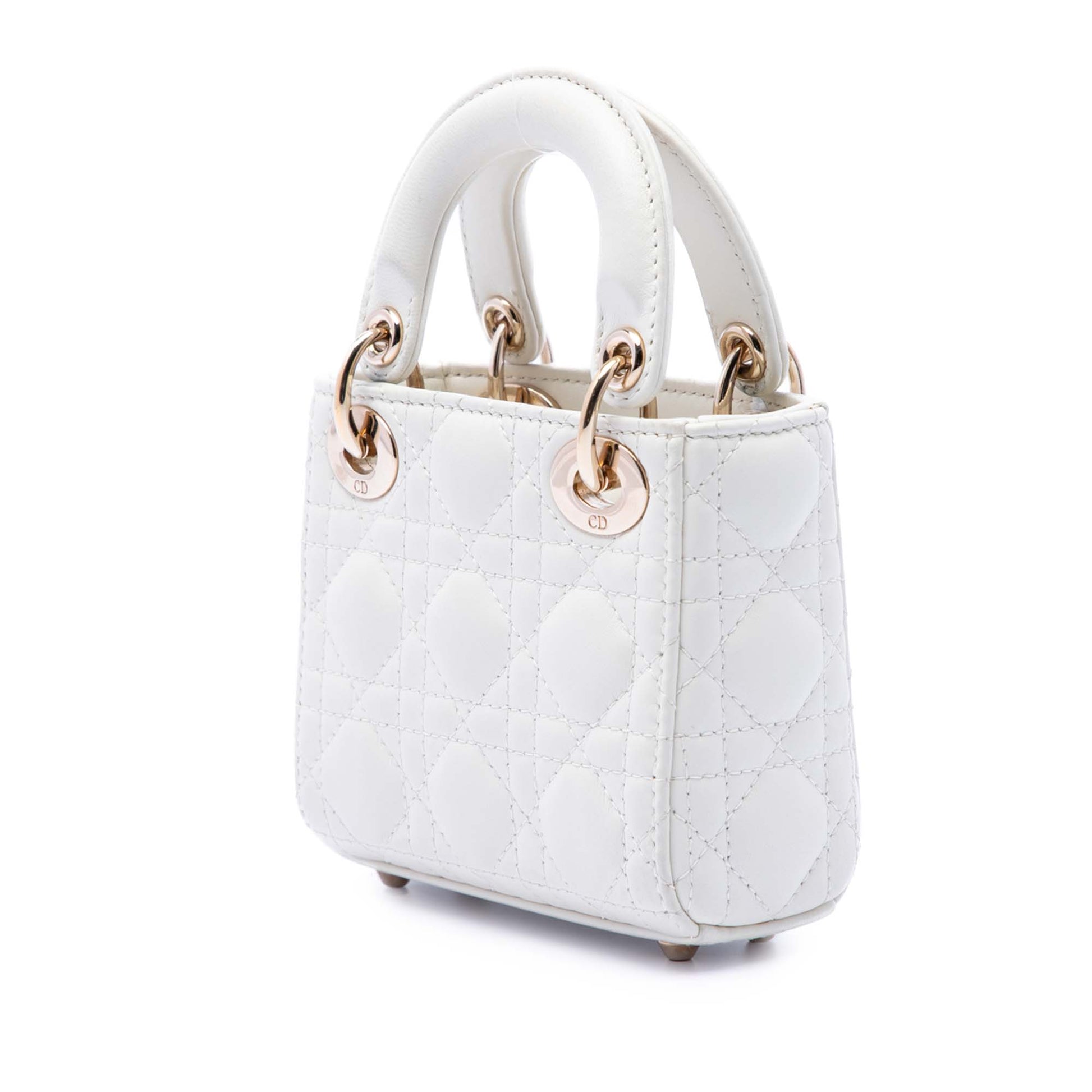 Dior Micro Lambskin Cannage Lady Dior