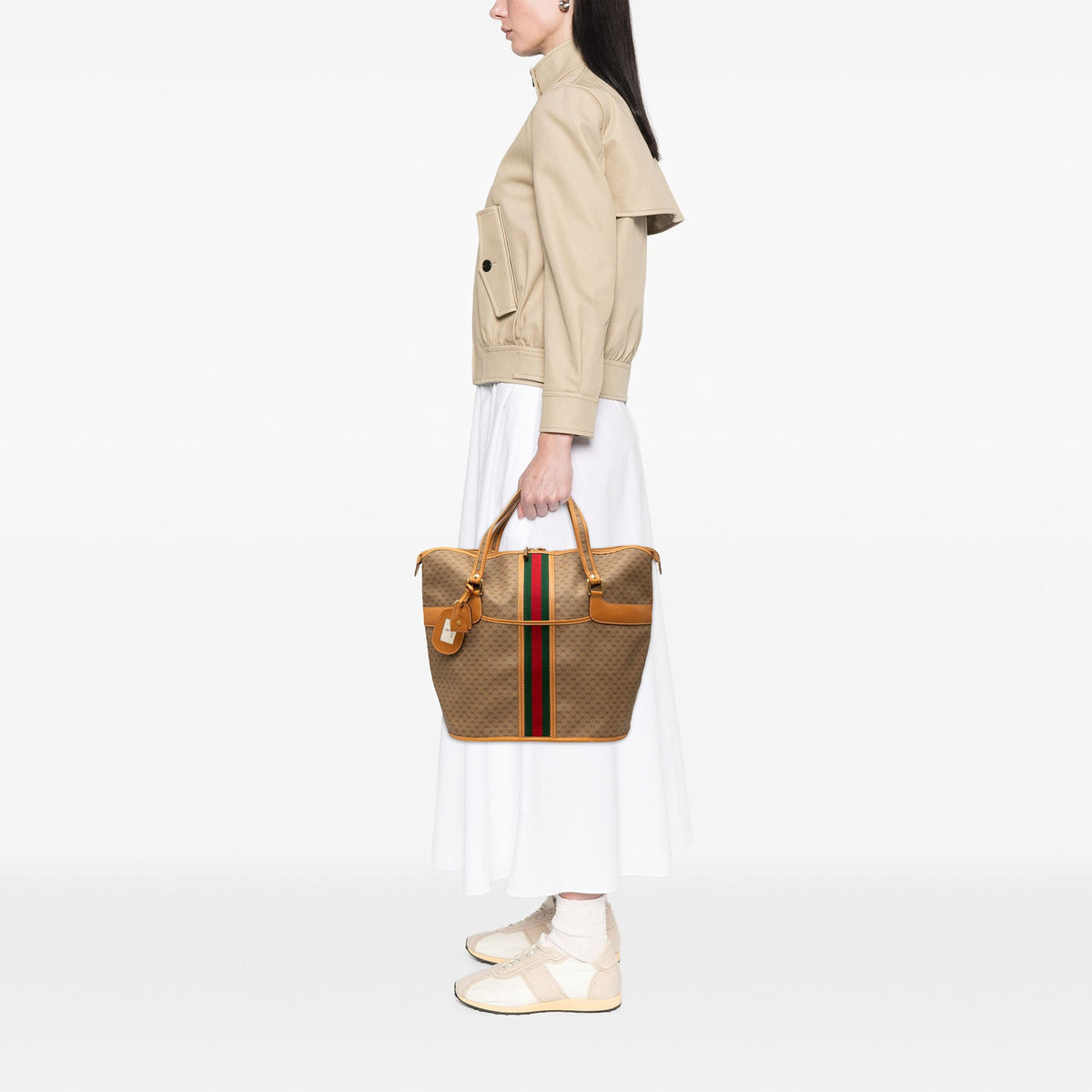 Gucci Micro GG Supreme Web Tote